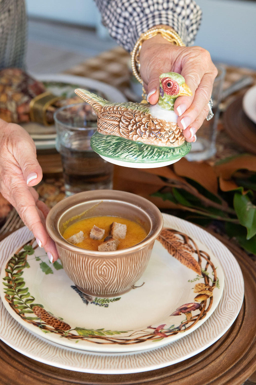 Curry Butternut Squash Soup with Cinnamon Croutons