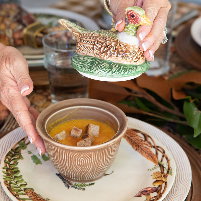 Curry Butternut Squash Soup with Cinnamon Croutons