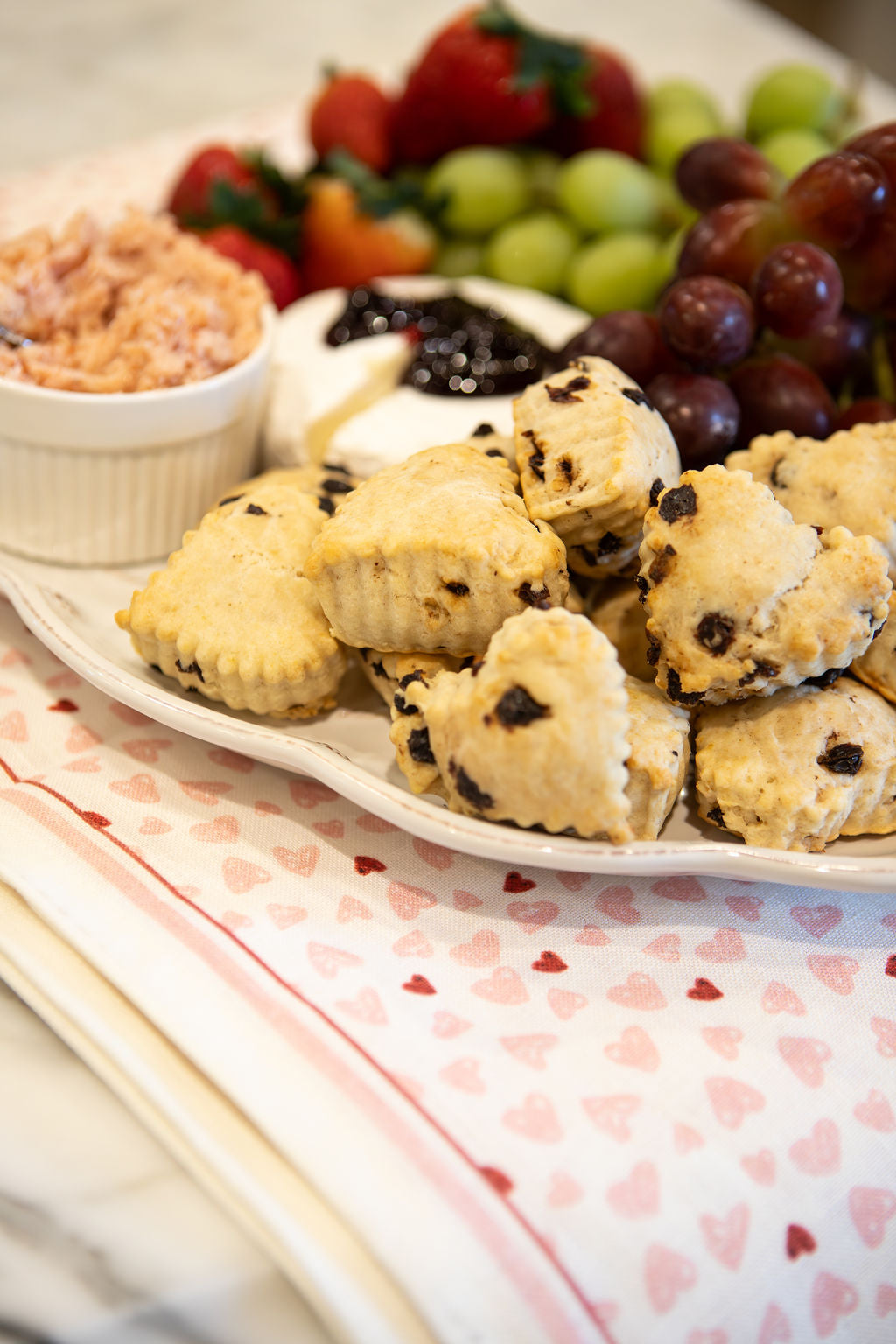Dinner with Diane: Currant Heart Scones