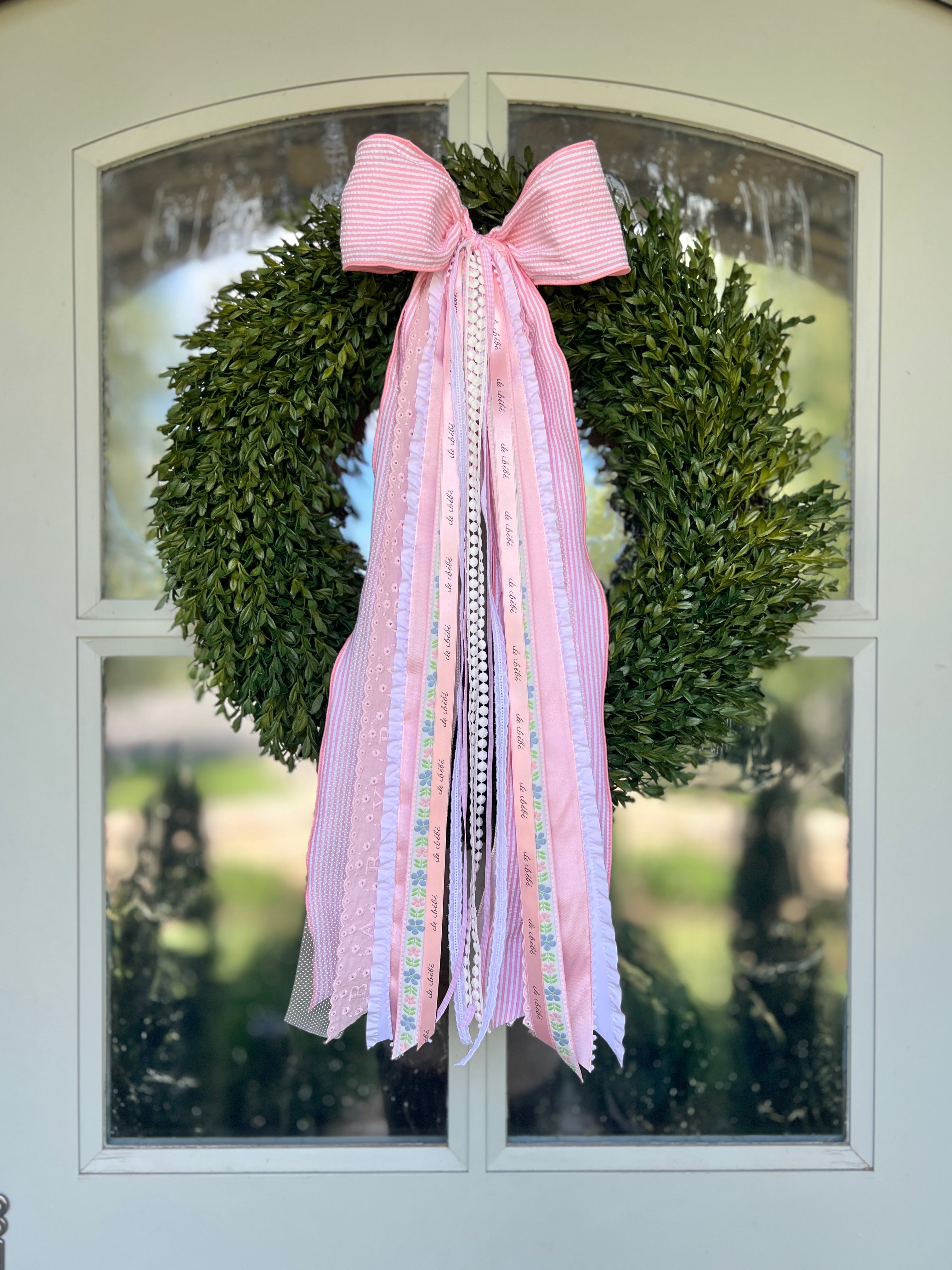 It's a Girl Wreath Ribbon