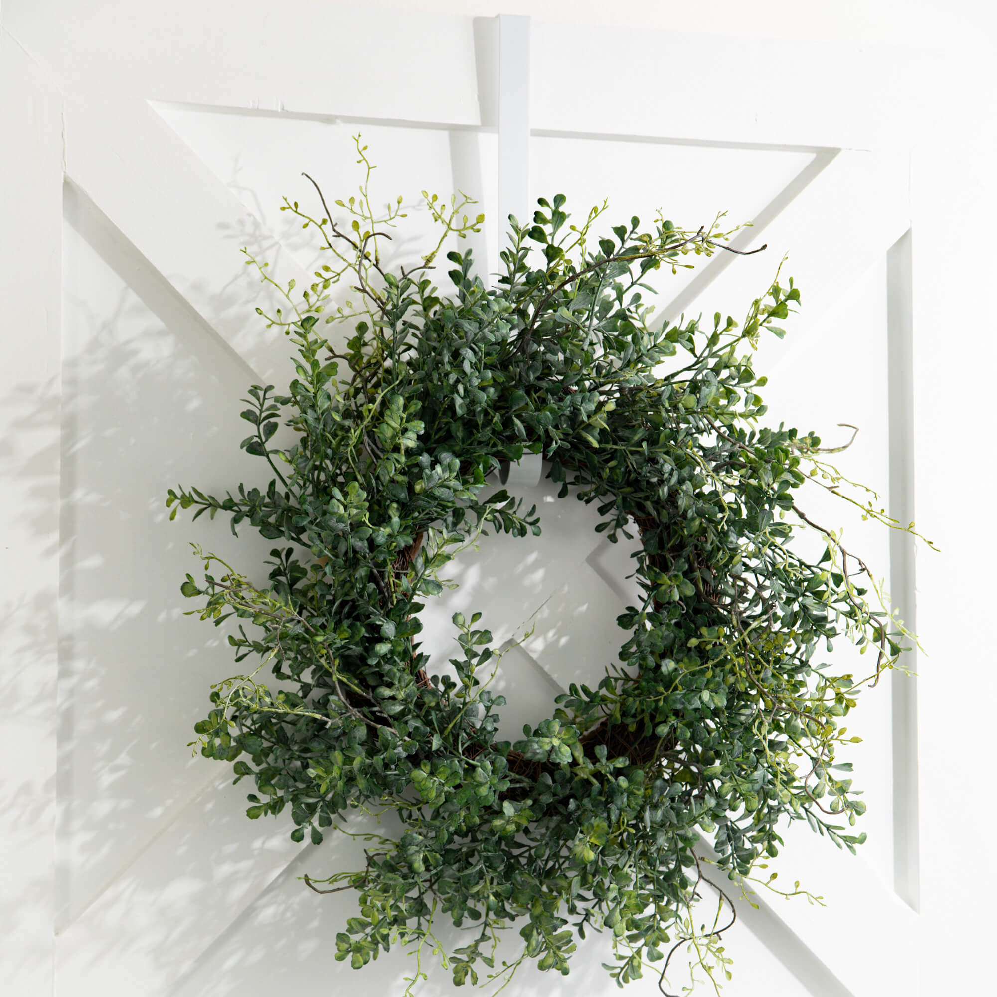 Blue Boxwood Wreath