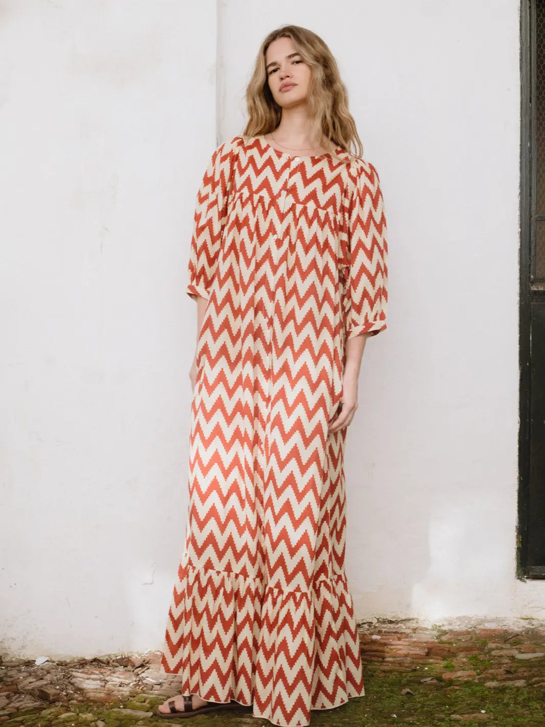 Sofia Dress Zig Zag