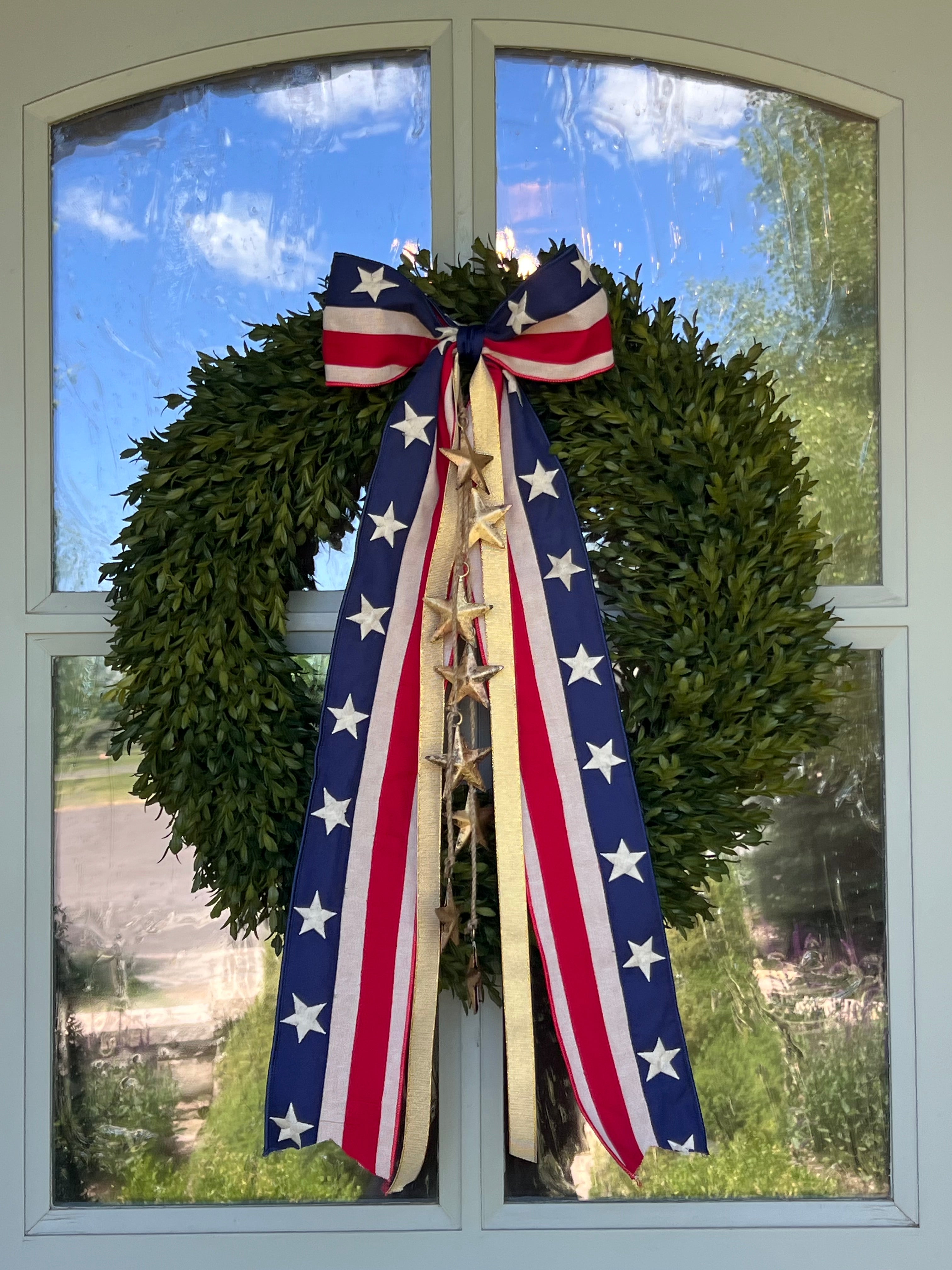 Antique Brass Star Garland