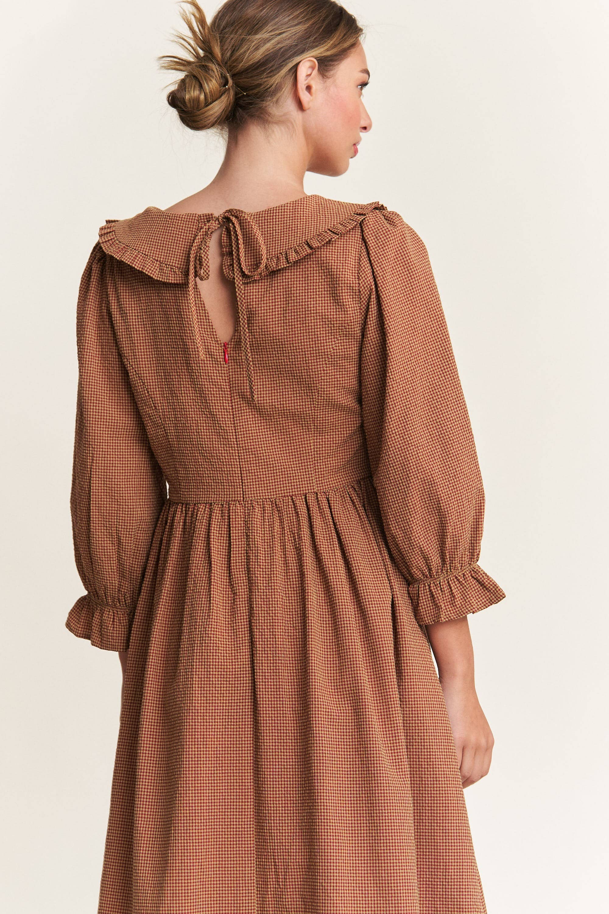 Burgundy Amber Midi-Dress