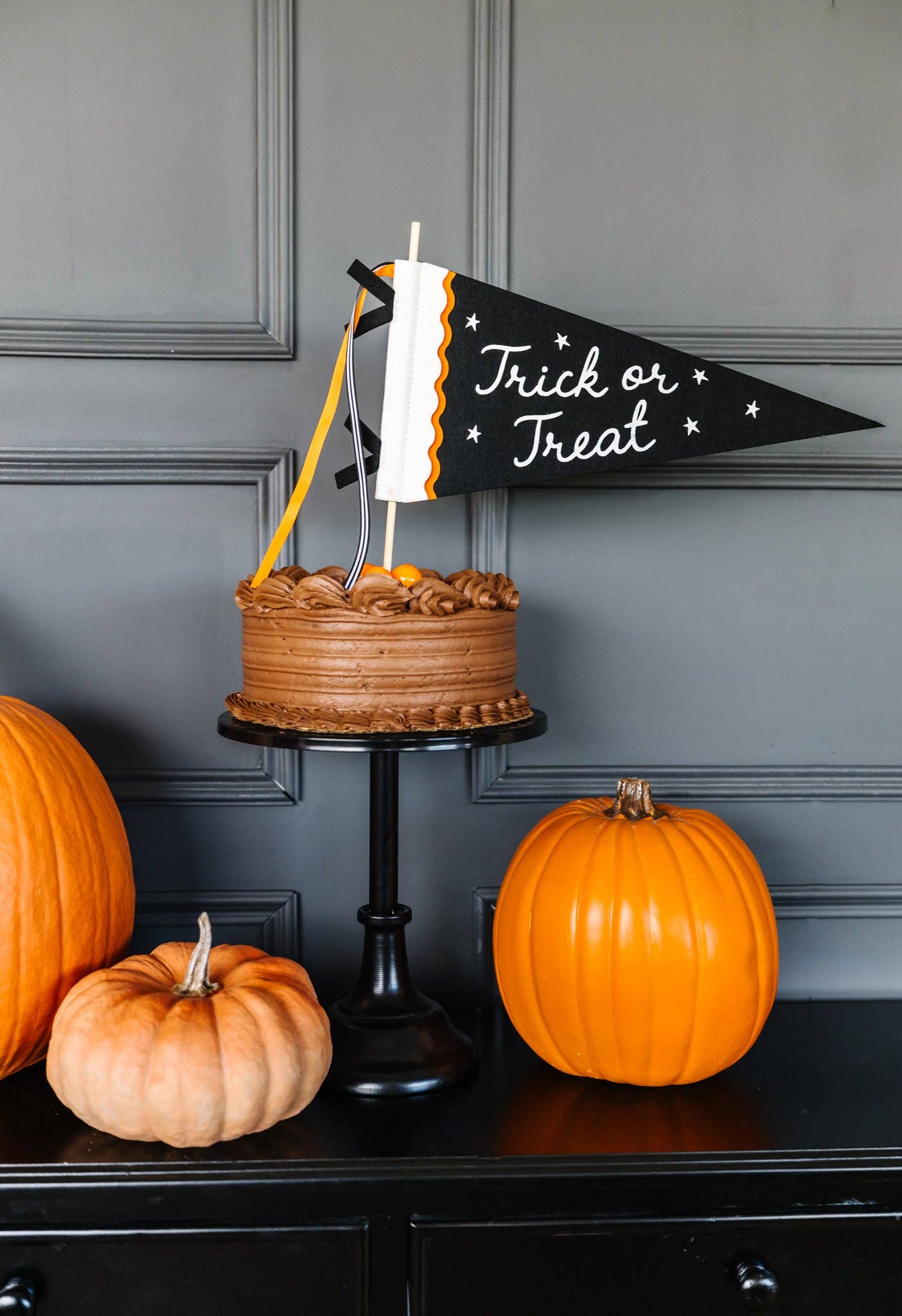 Trick or Treat Felt Pennant