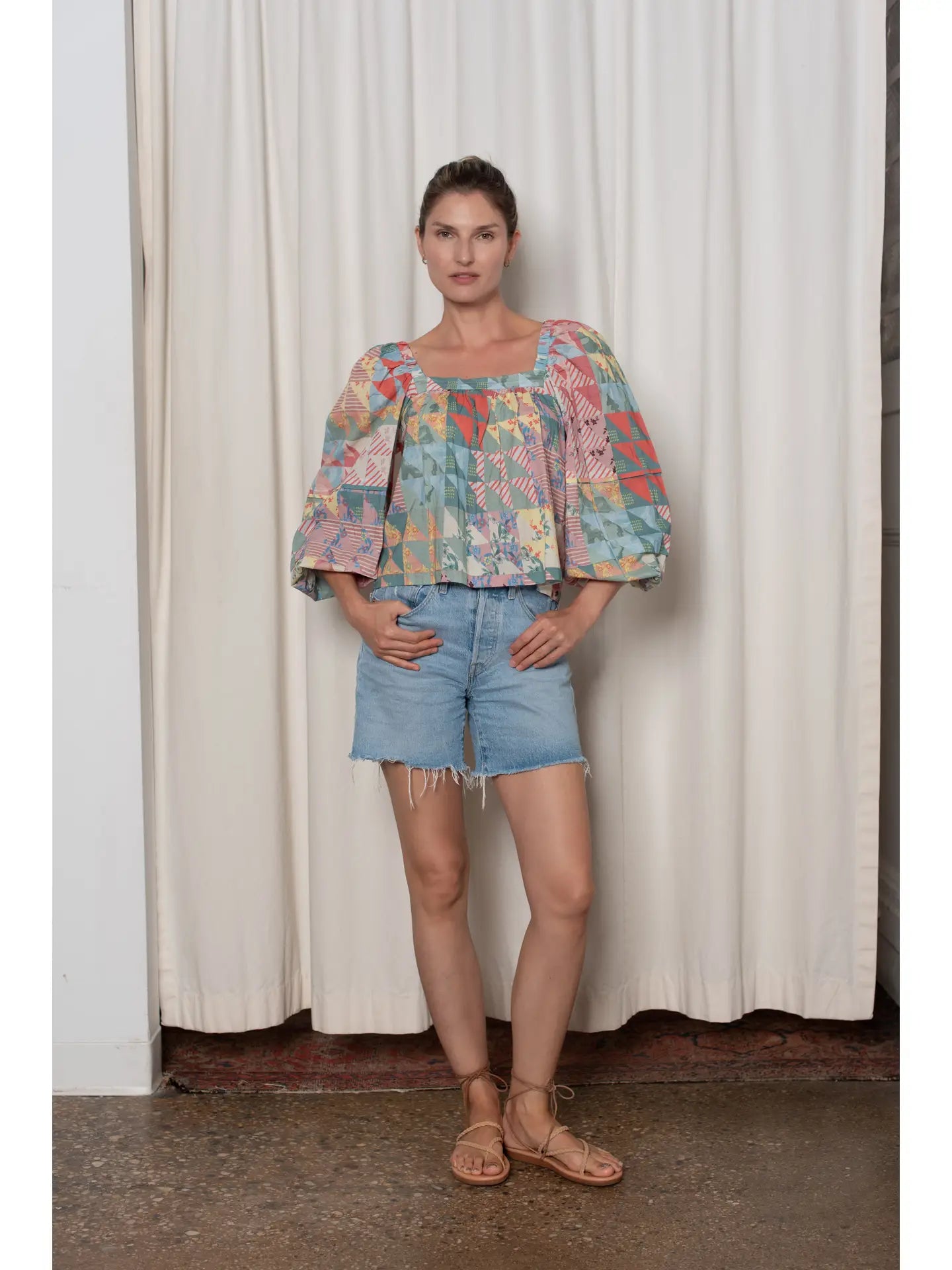 Martha Top Pastel Geo