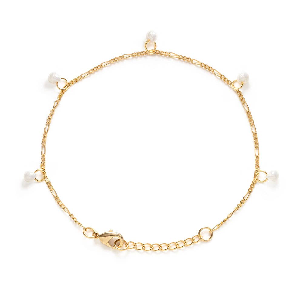 Japanese Drop Bead Bracelet Pearl