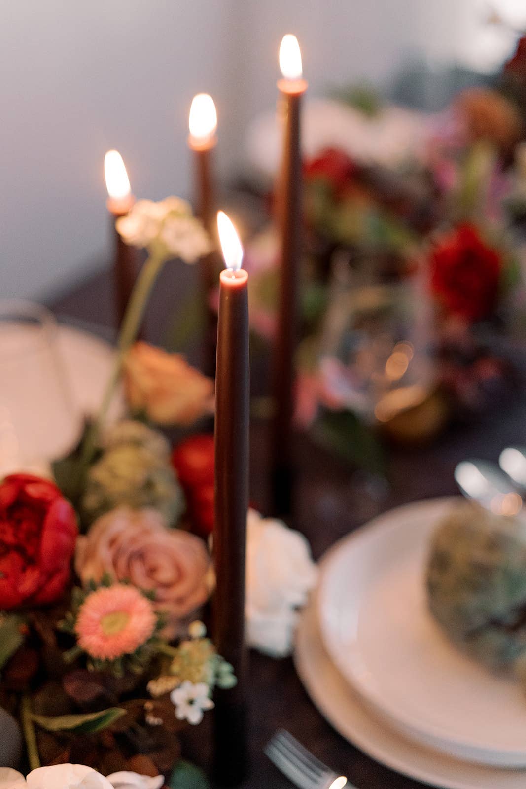 Beeswax Dipped Taper Candles - Chestnut
