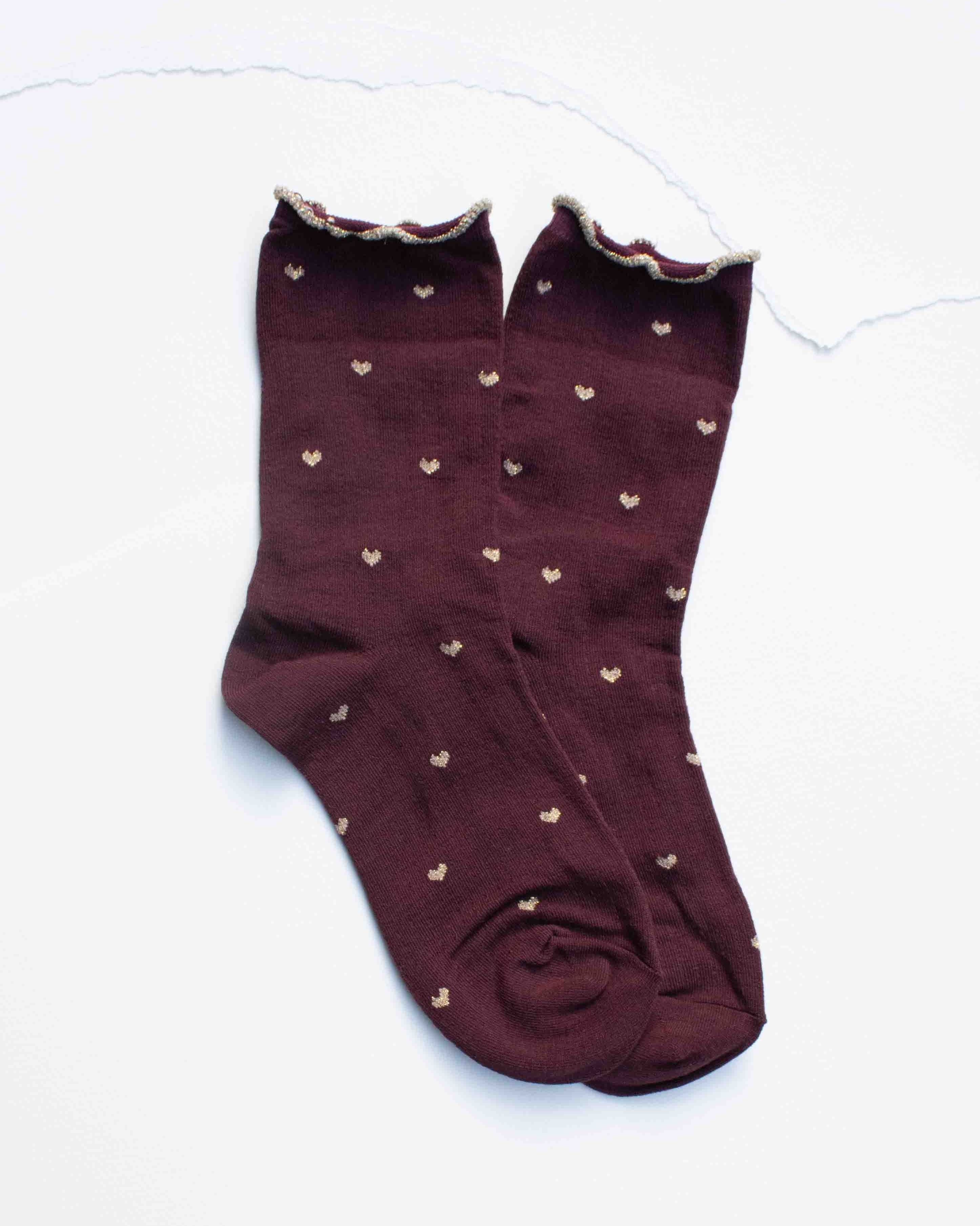 Mini Heart Ruffle Socks