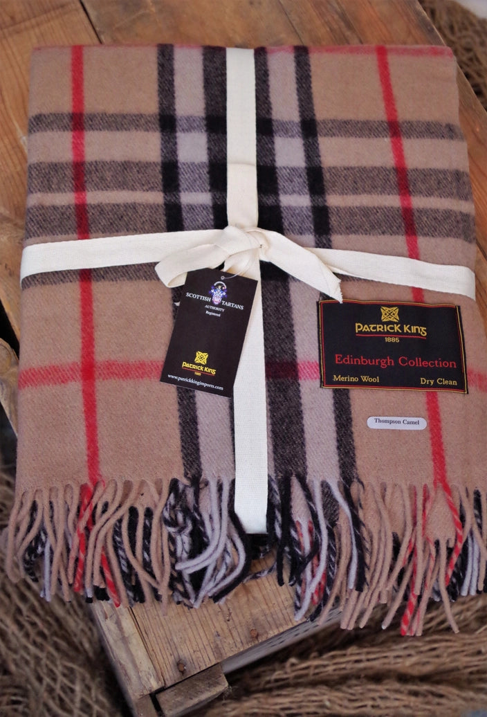 Thompson Camel Deluxe Highland Blanket