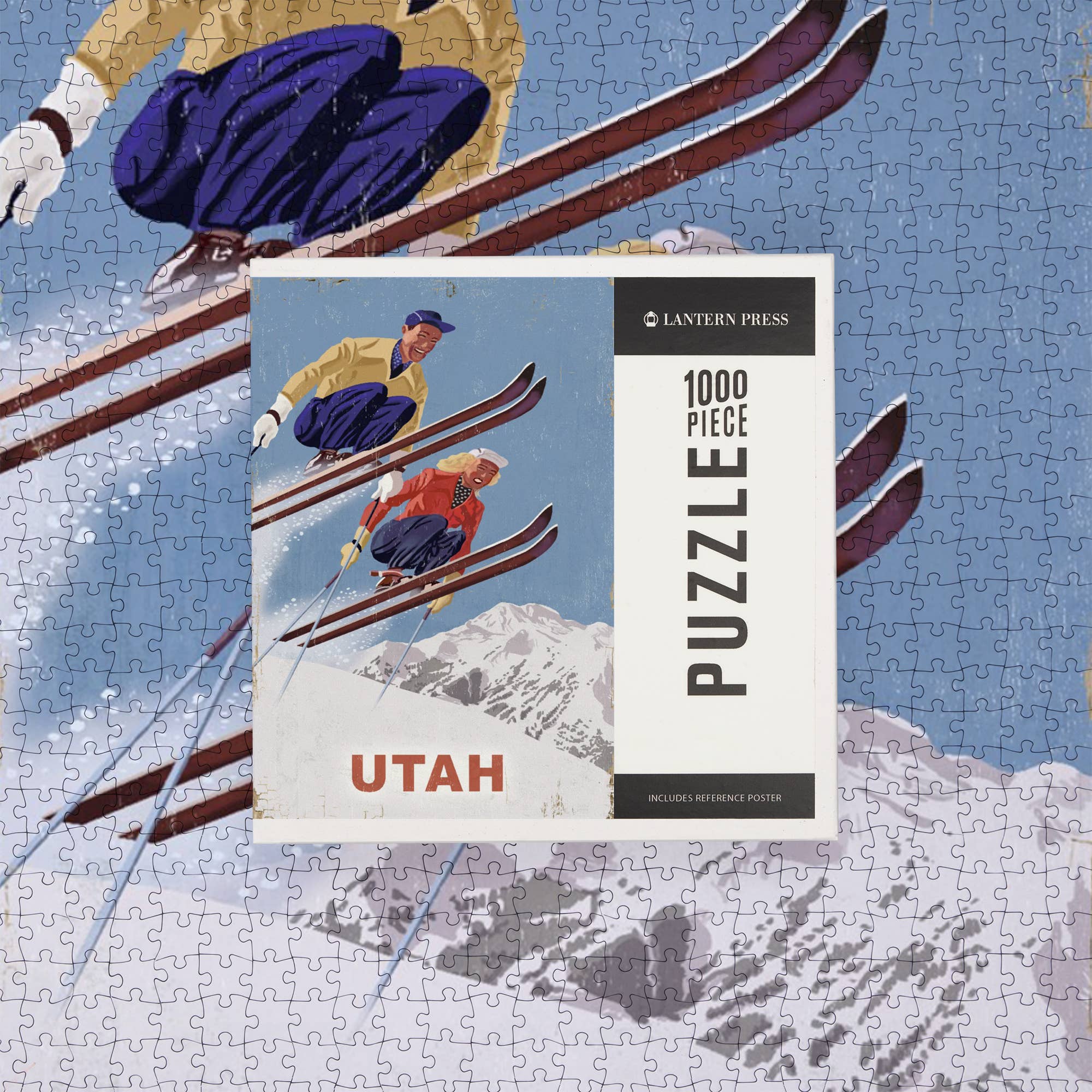 Utah Vintage Skiers Puzzle