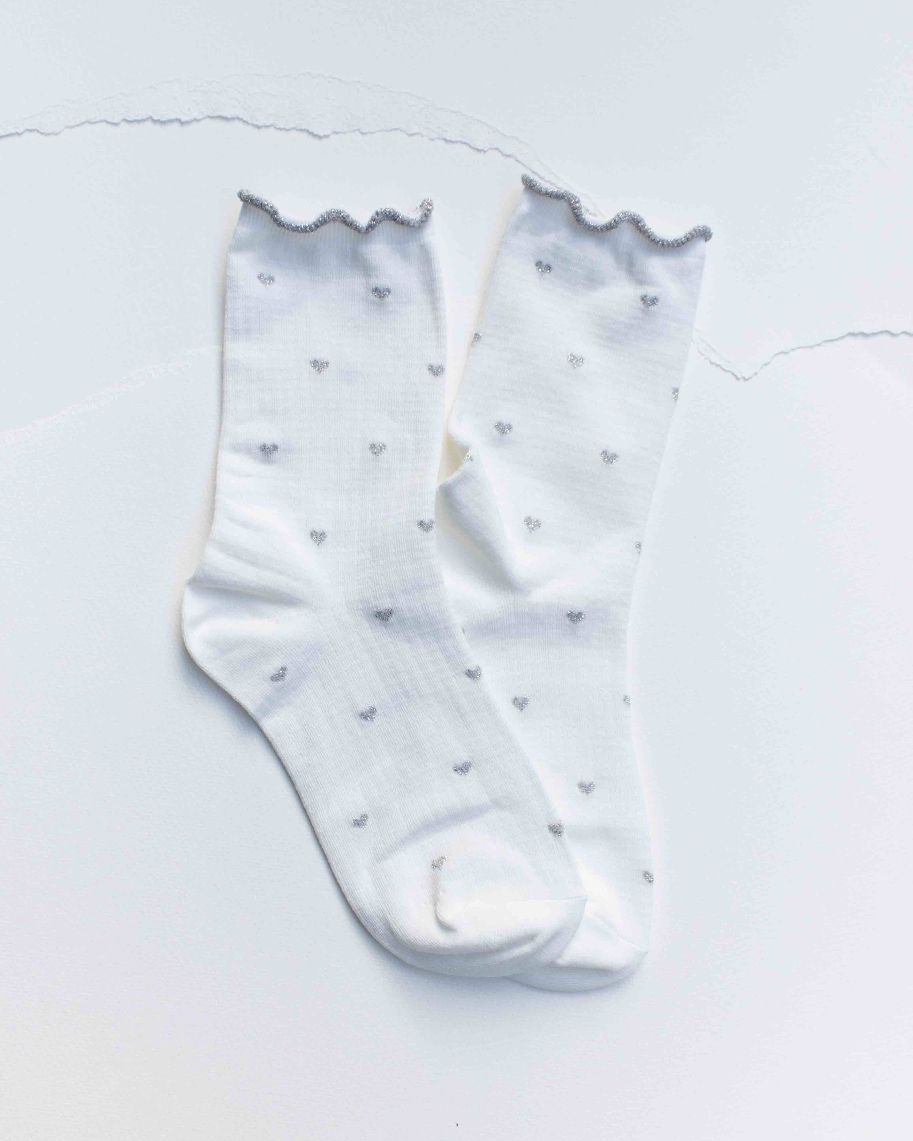 Mini Heart Ruffle Socks