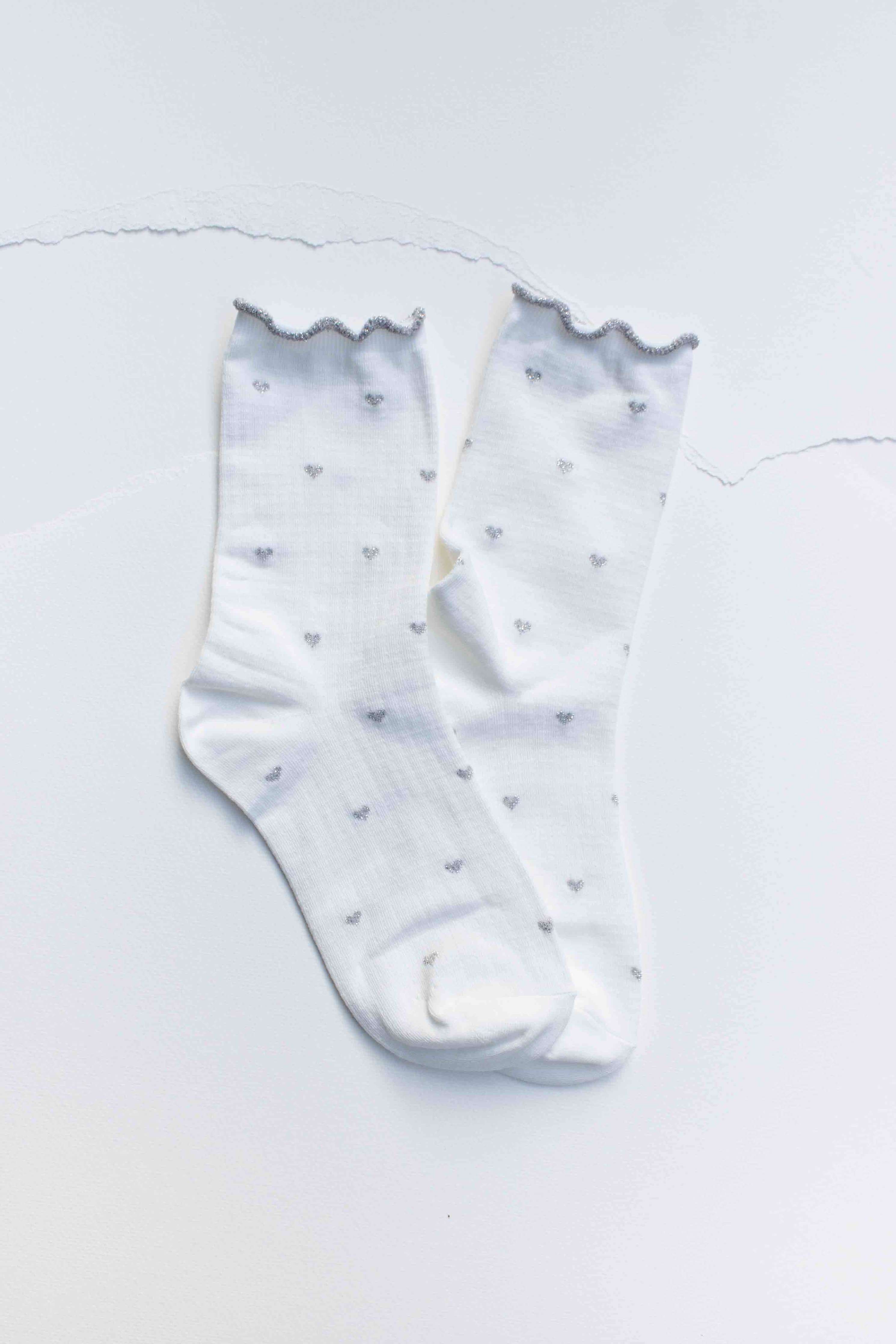 Mini Heart Ruffle Socks