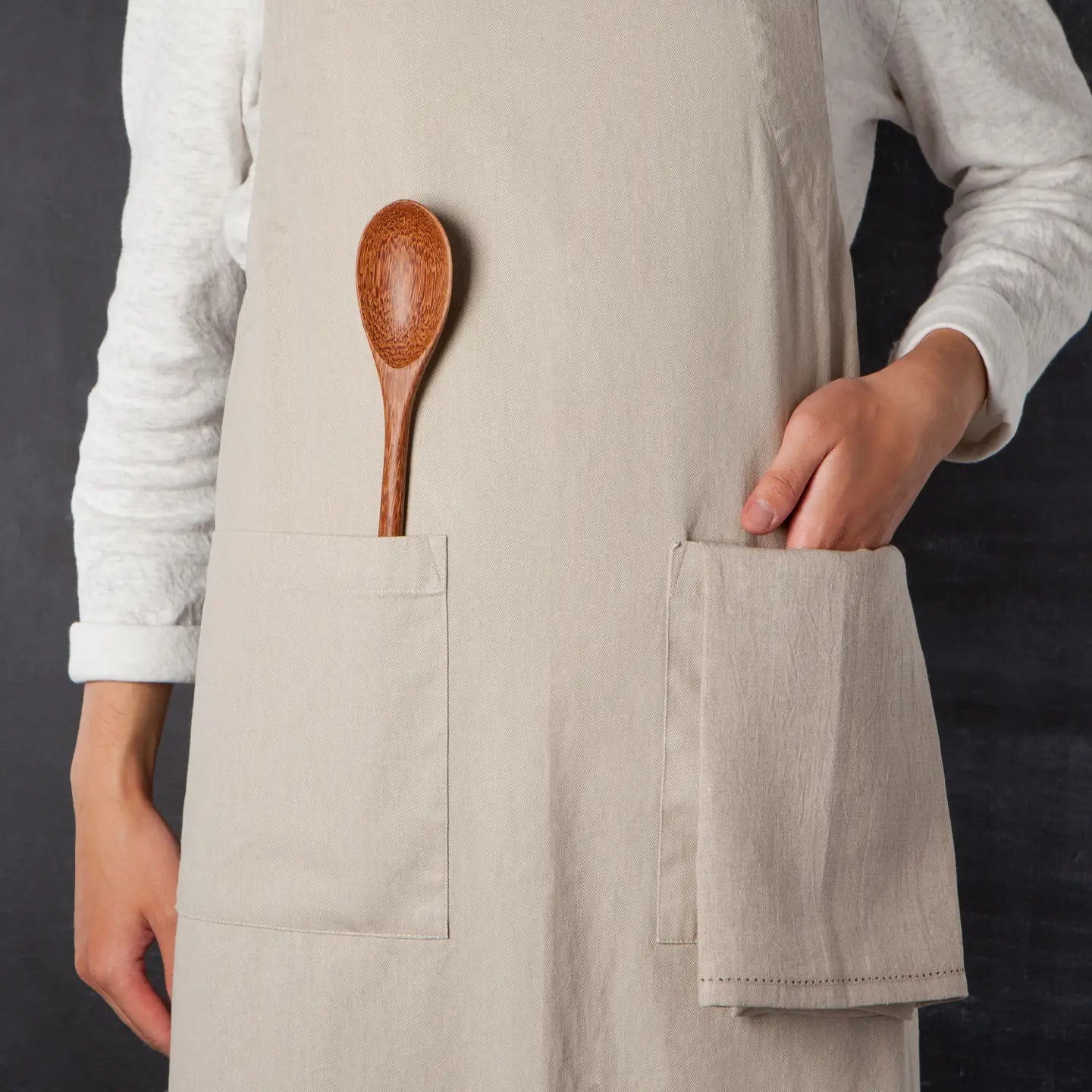 Dove Gray Stonewash Apron