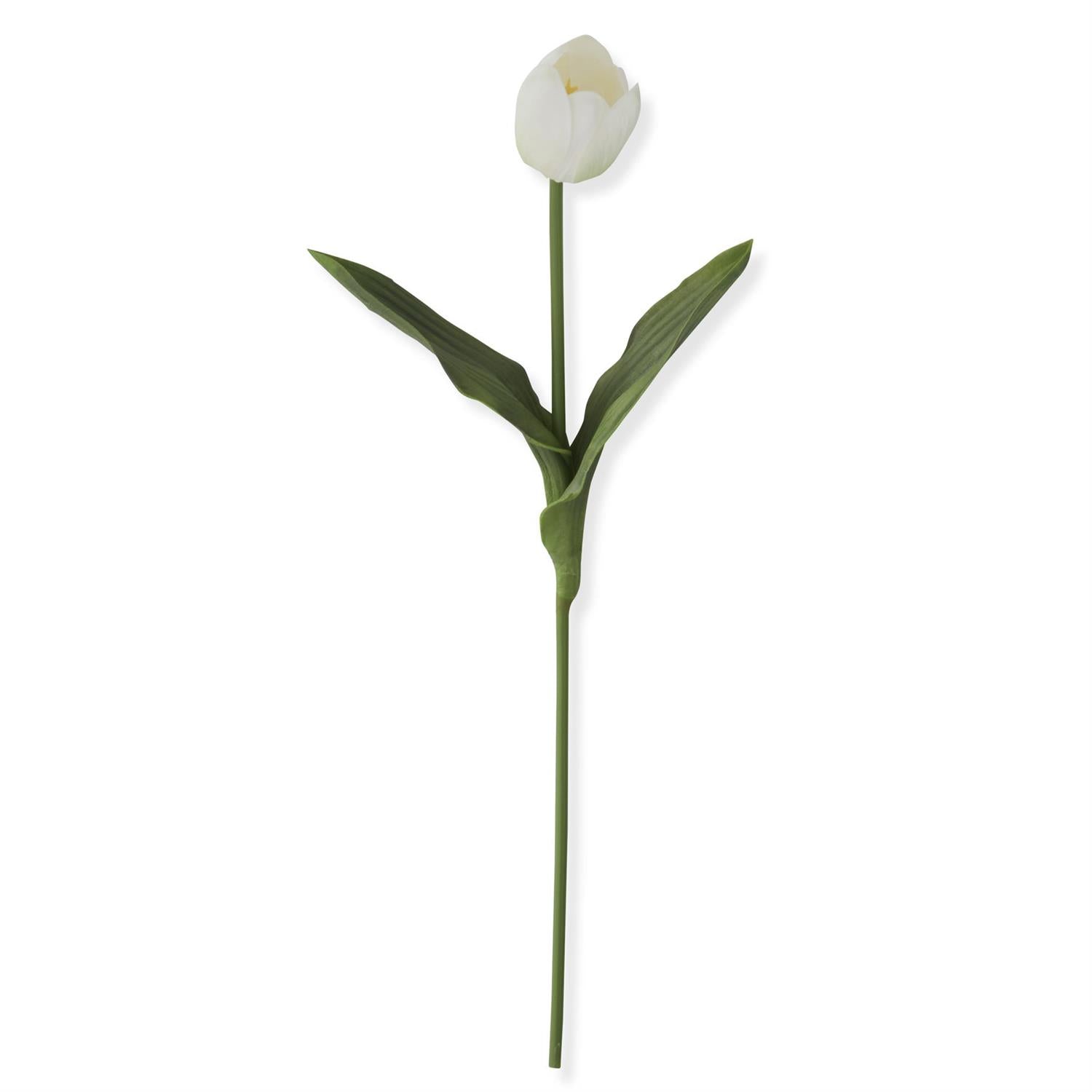 White Real Touch Tulip Stem