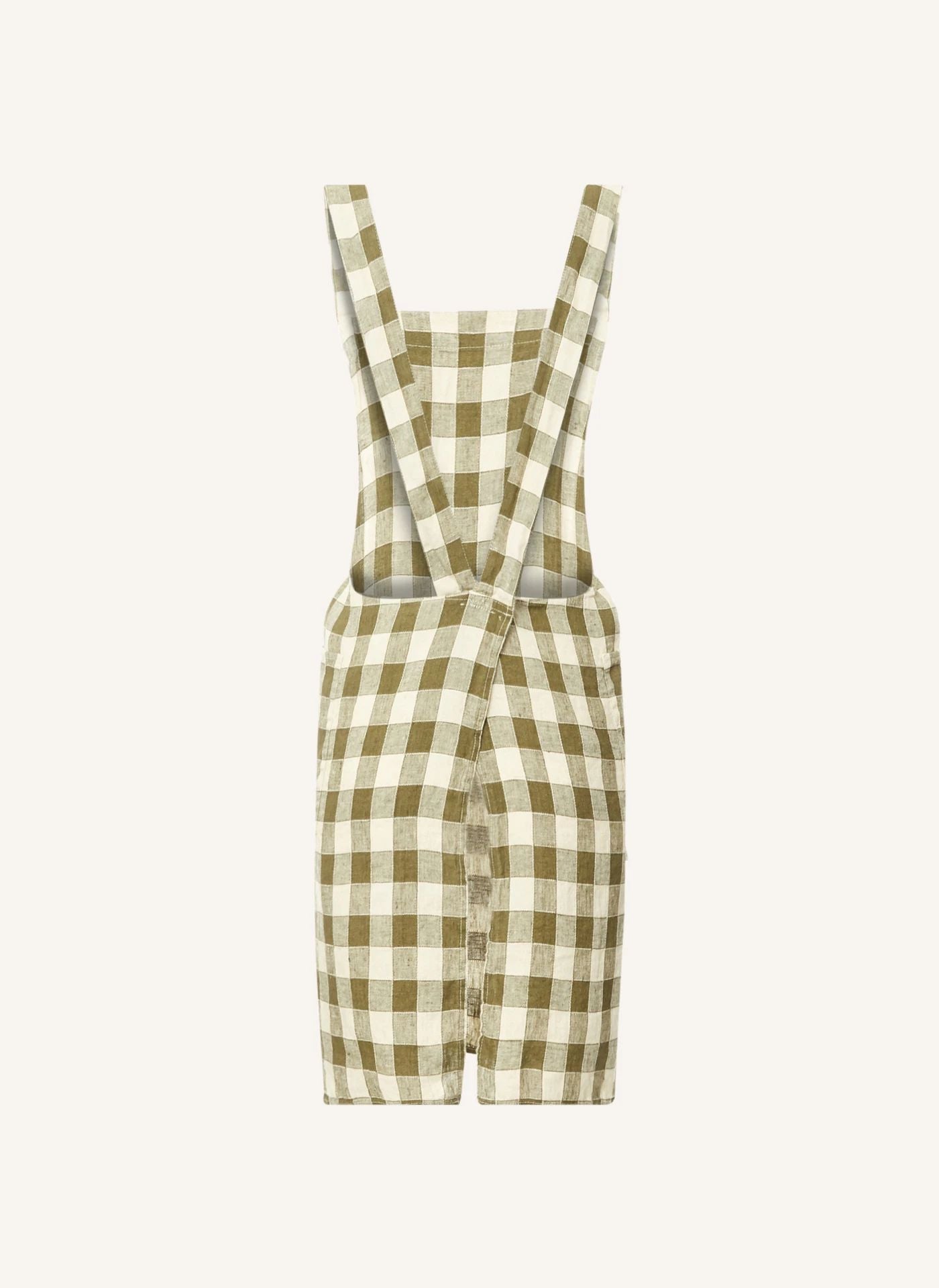Canvas Vintage Vichy Apron in Laurier