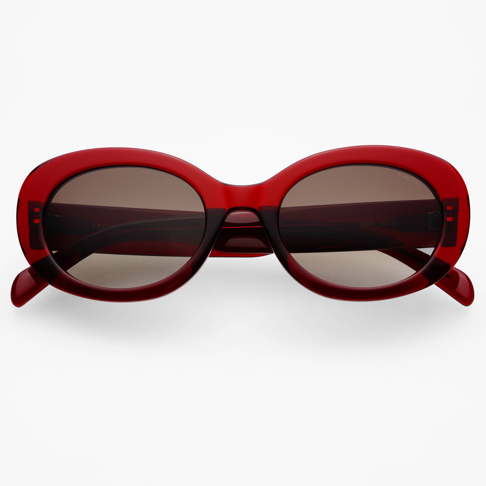 Aria Dark Cherry Womens Oval Sunglasses