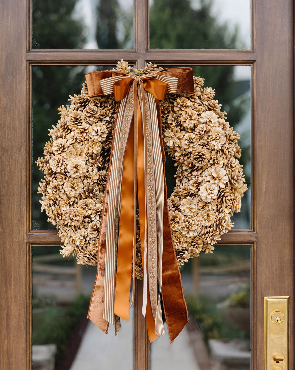 Haven Natural Pine Cone Wreath