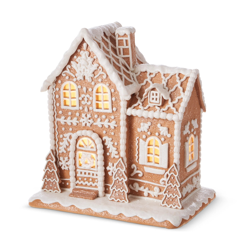 Gingerbread House Lighted 12.5"