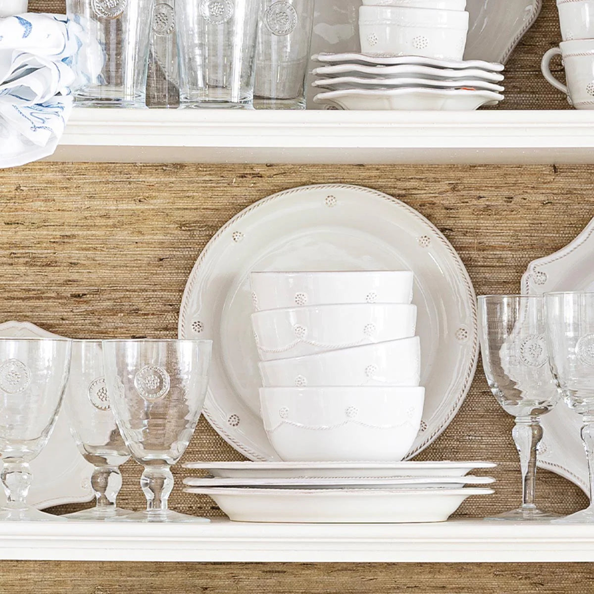 Berry & Thread Whitewash Cereal/Ice Cream Bowl Set of 4