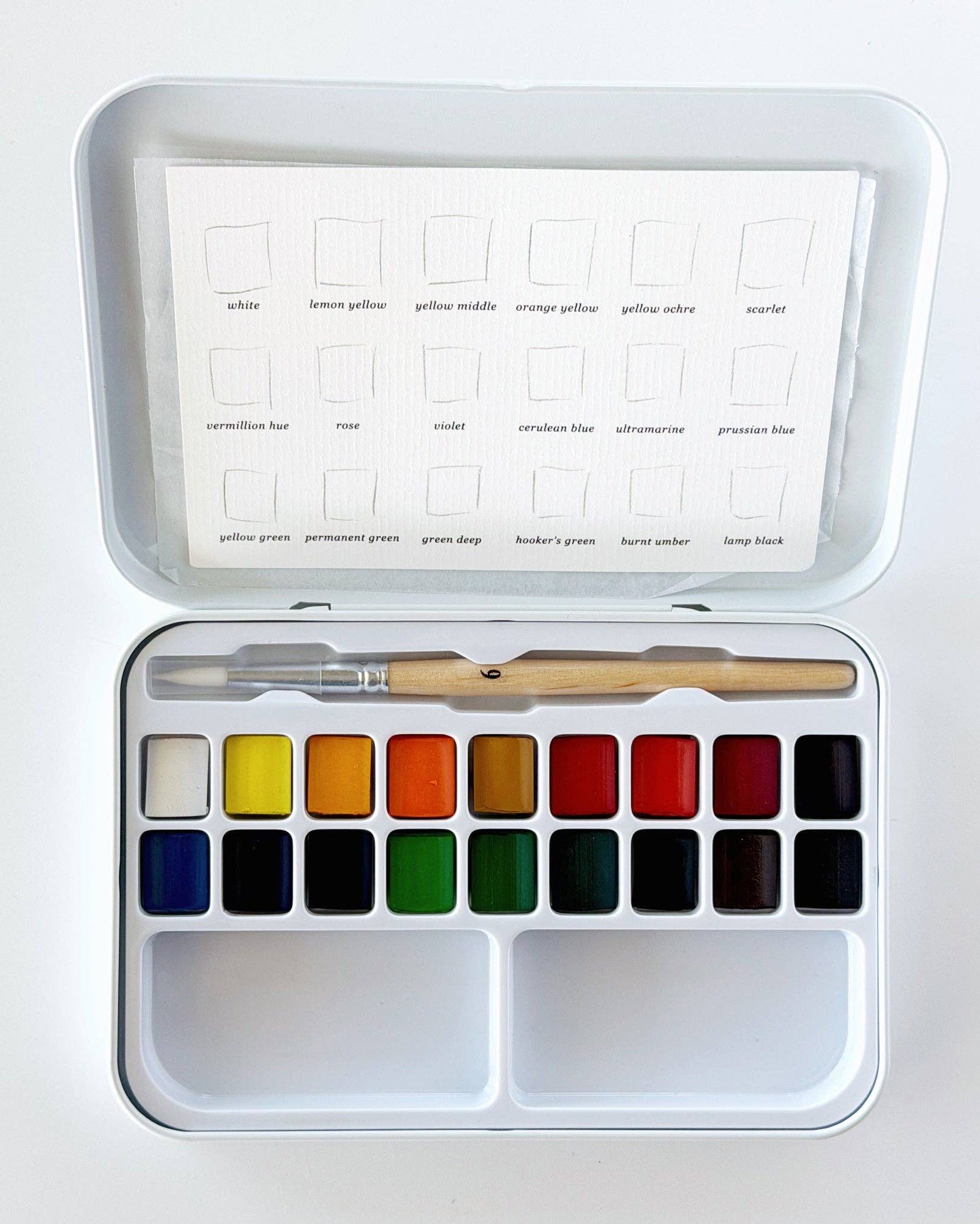 Watercolor Paint Set with Brush