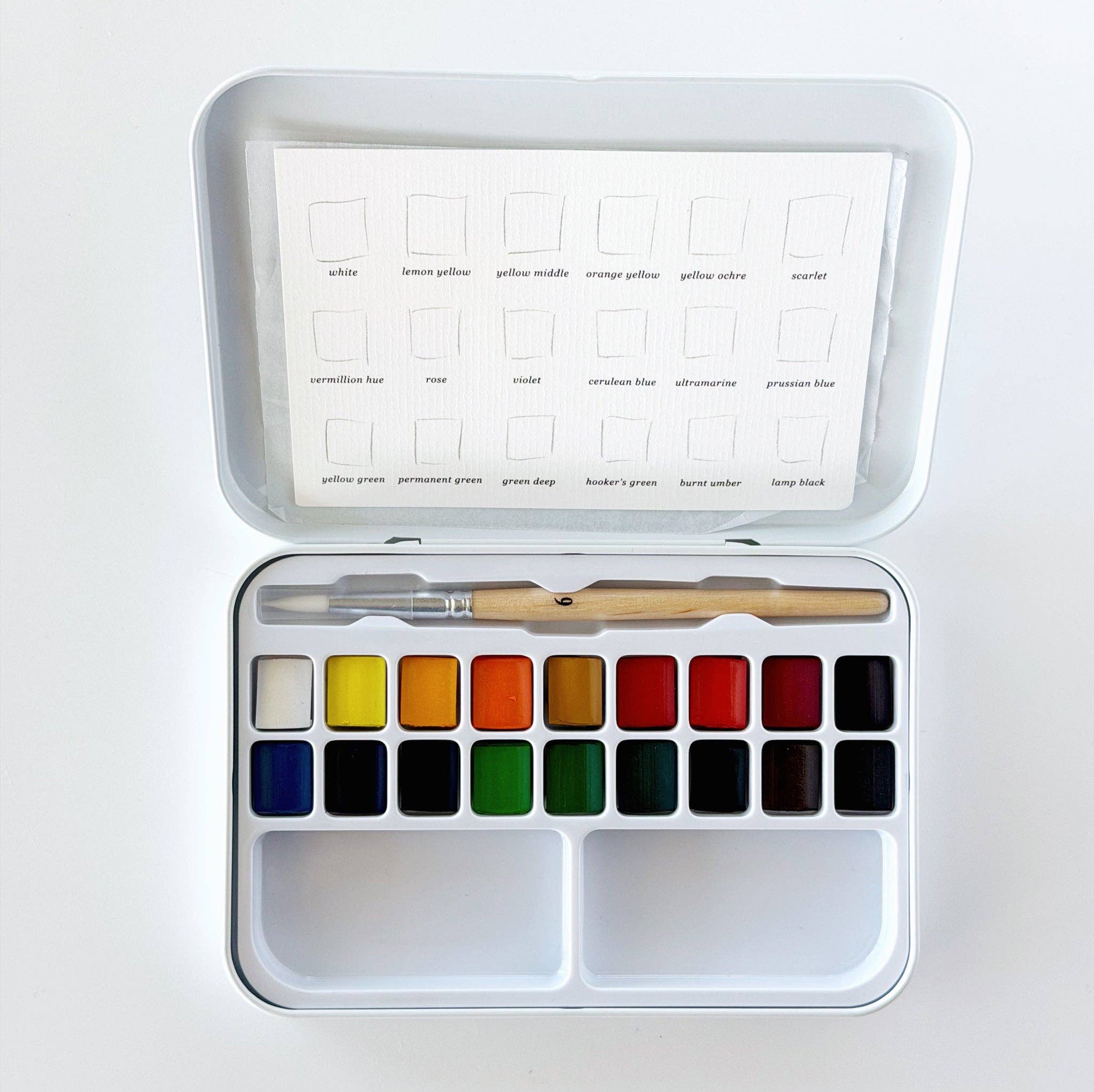 Watercolor Paint Set with Brush