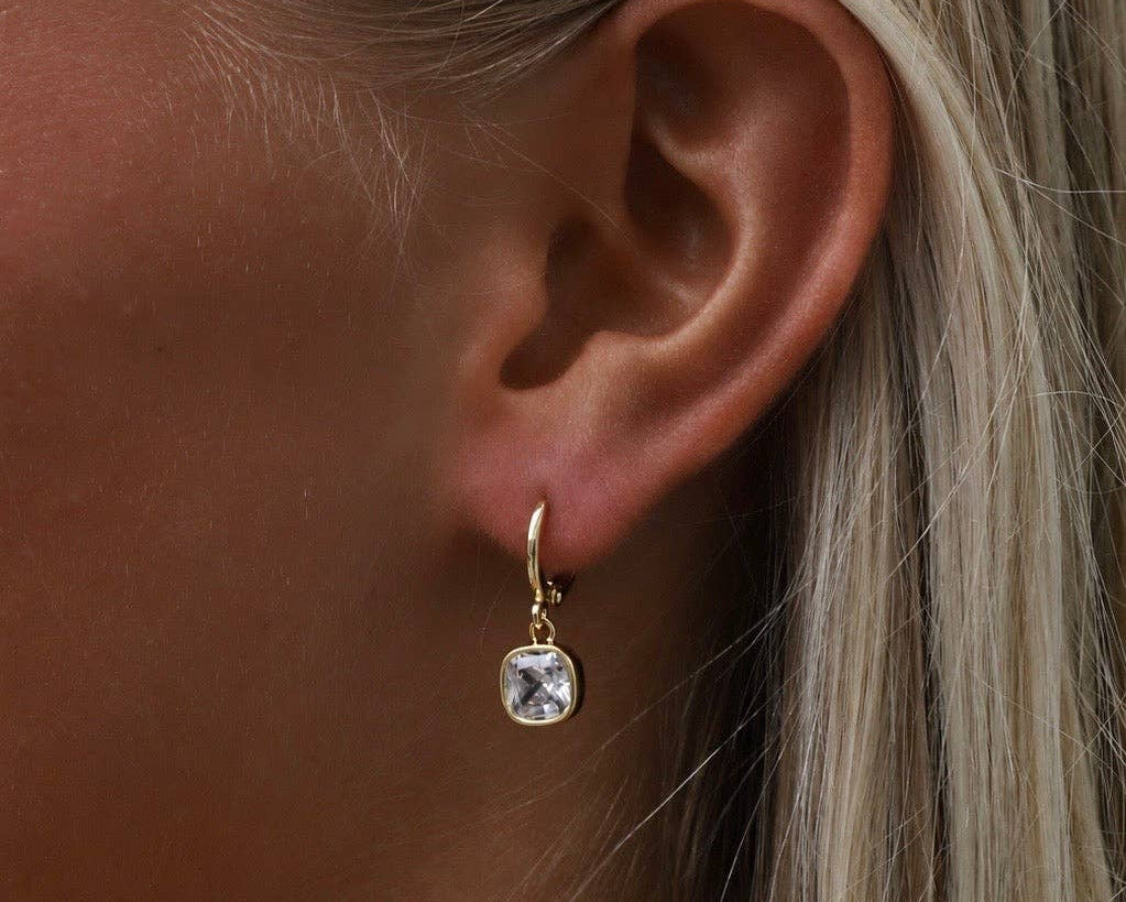 Isla Square Drop Earrings