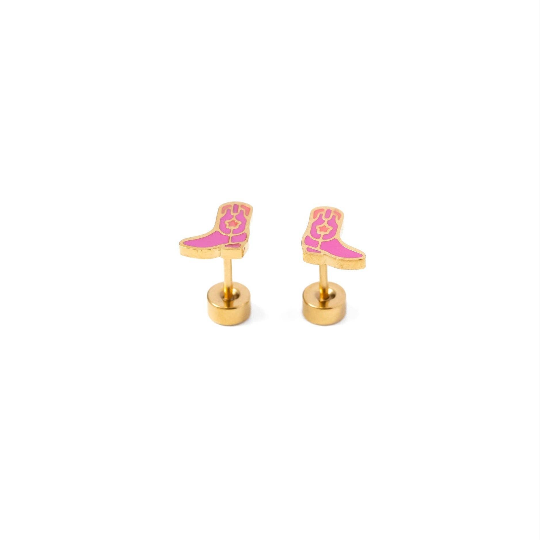 Cowboy Boot Stud Earrings