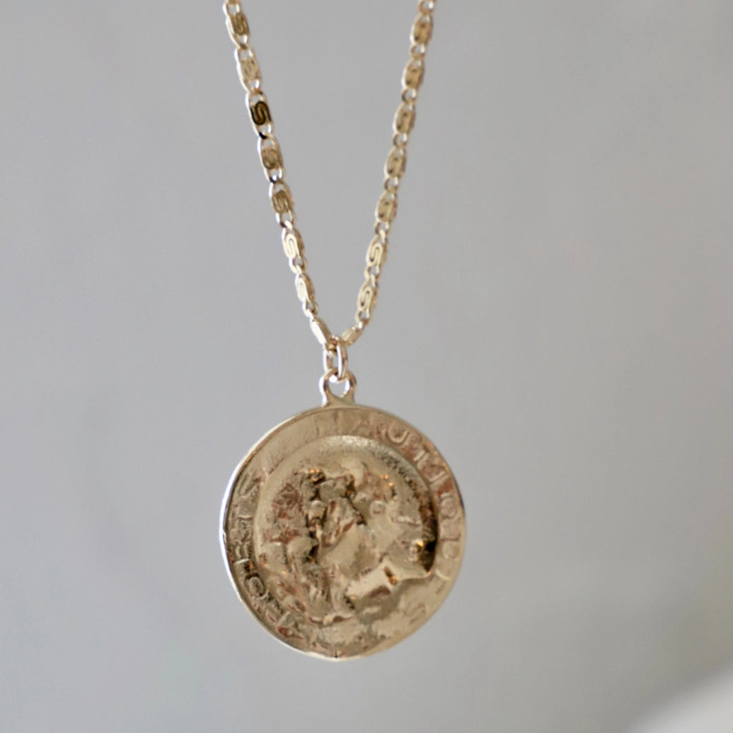 Vintage French Coin Necklace