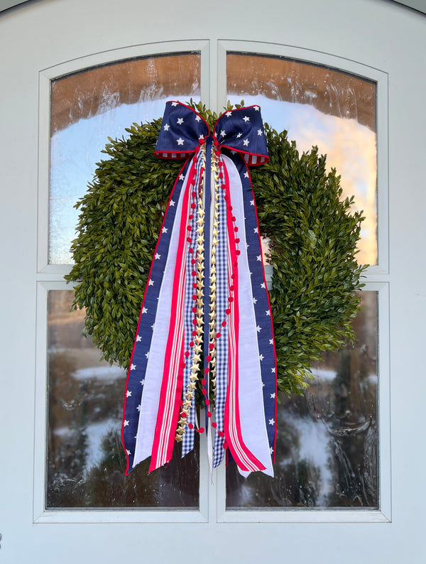 Old Glory Wreath Ribbon