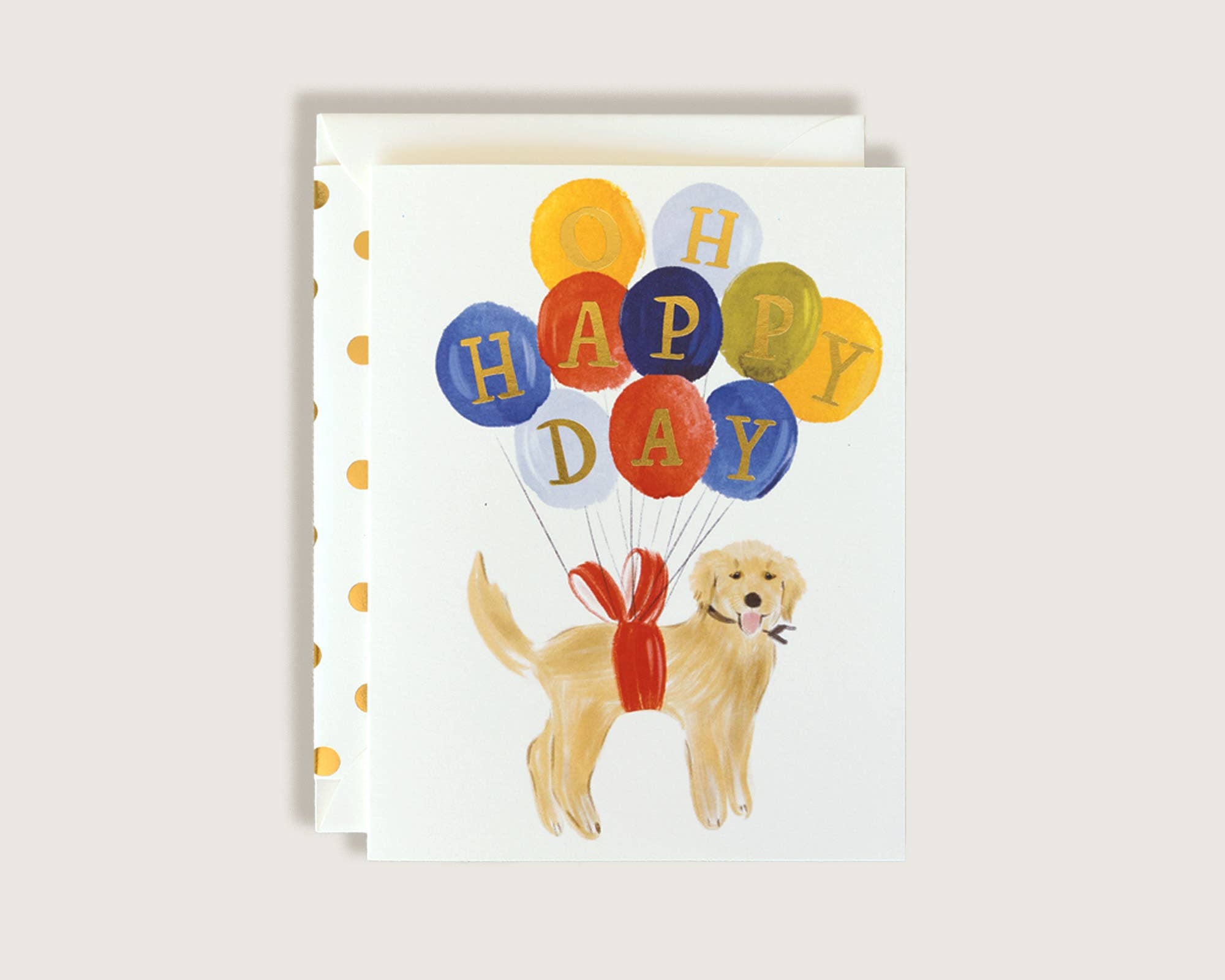 Birthday Golden Retriever Card