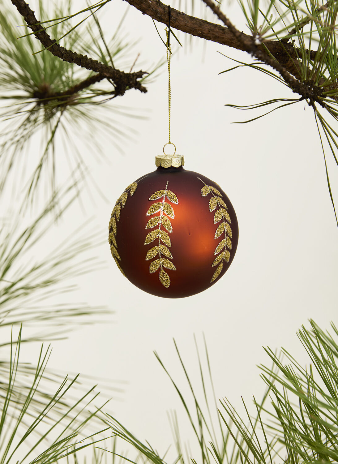 Beaded Leaf Ornament