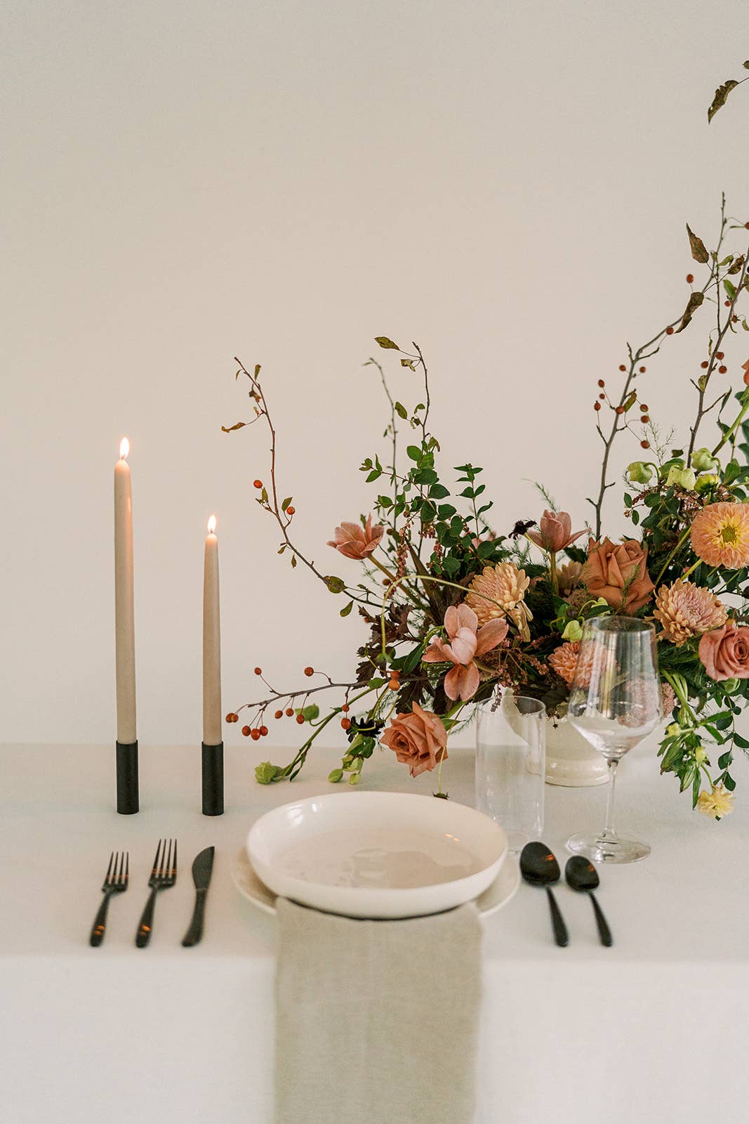 Beeswax Dipped Candles - Clay