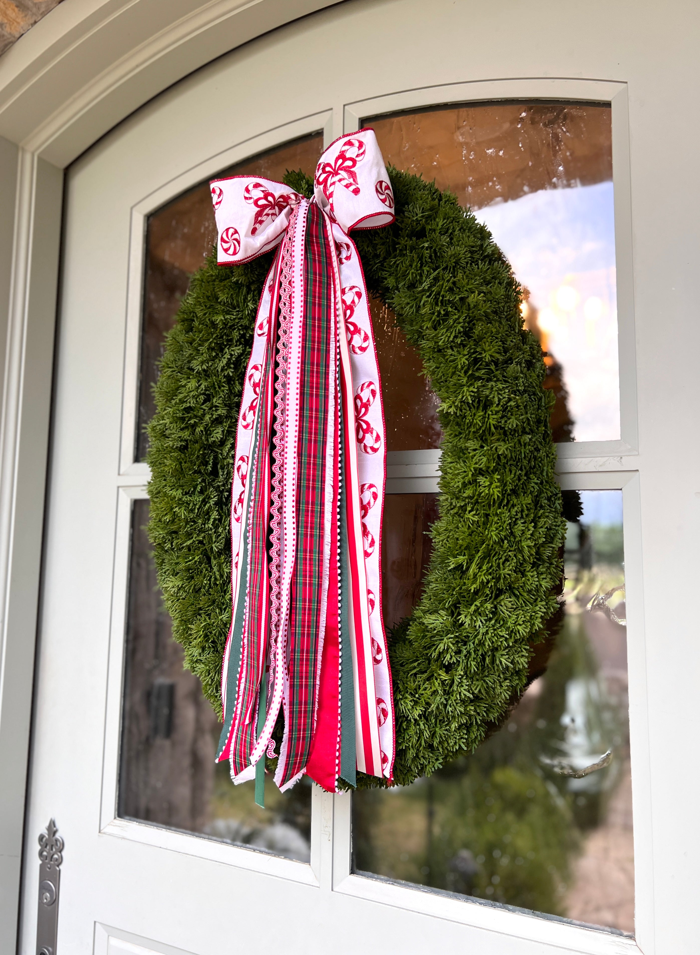Peppermint & Pine Wreath Ribbon