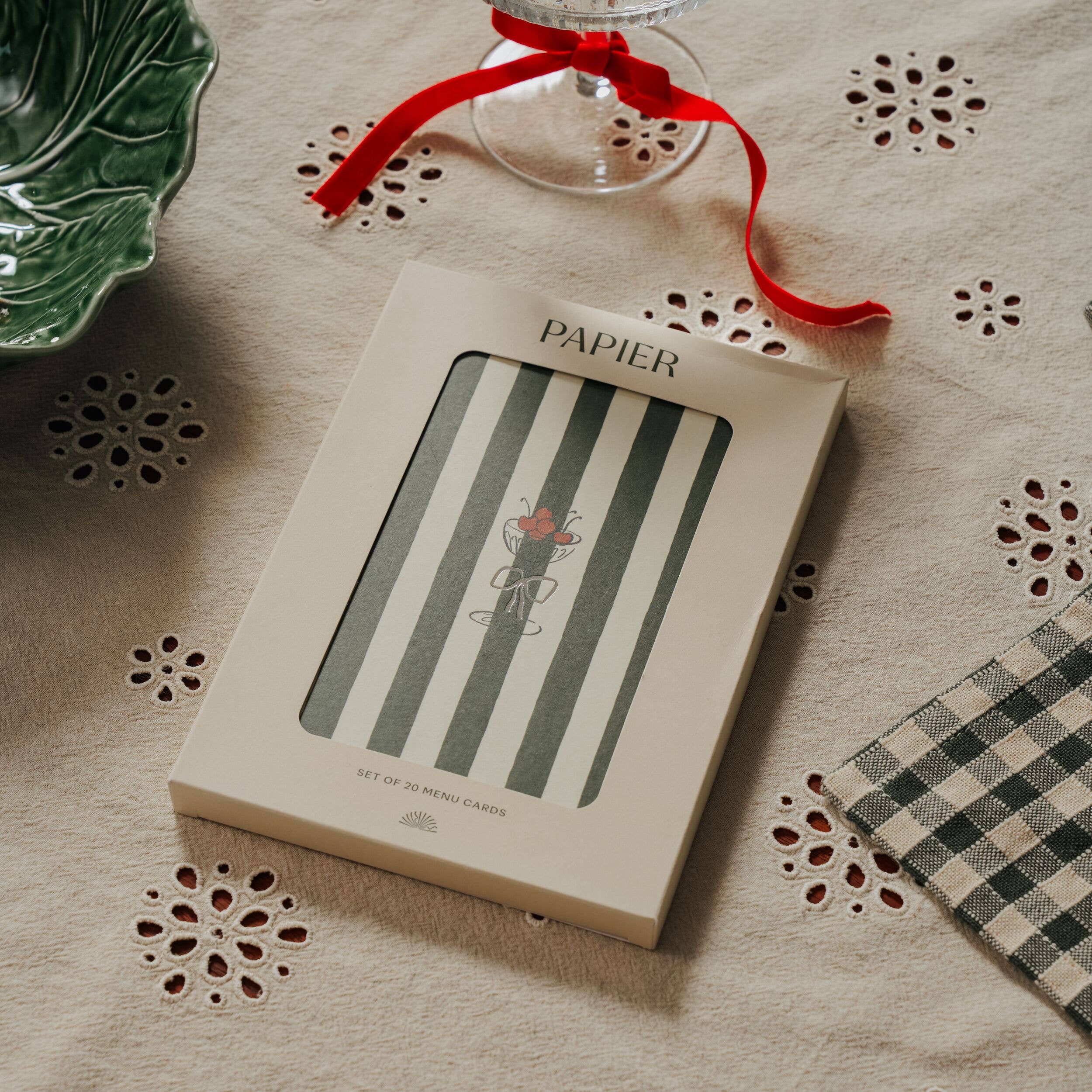 Fruits & Coupes Menu Cards Set