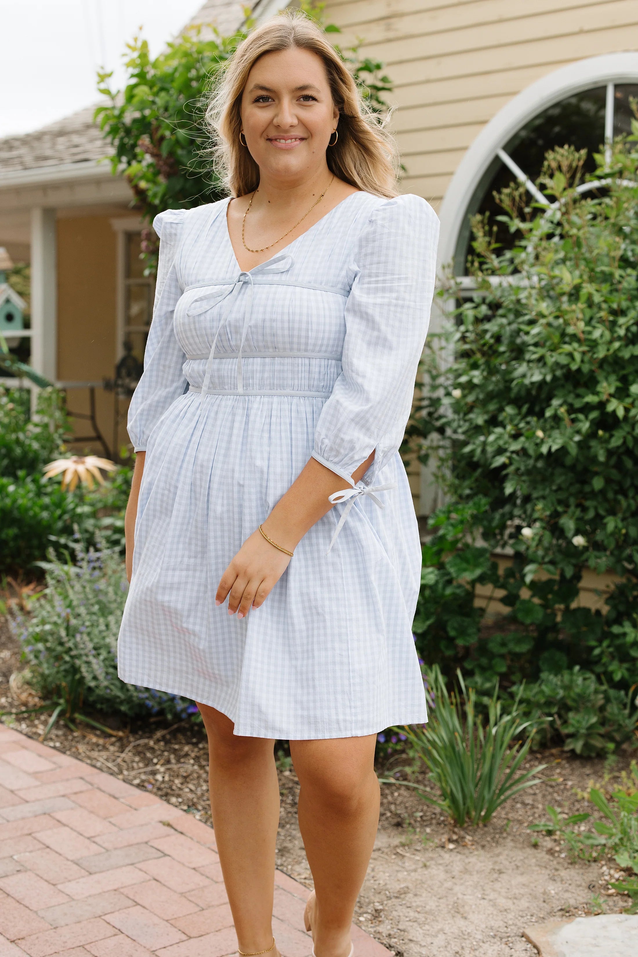 The Party Dress in Blue Gingham