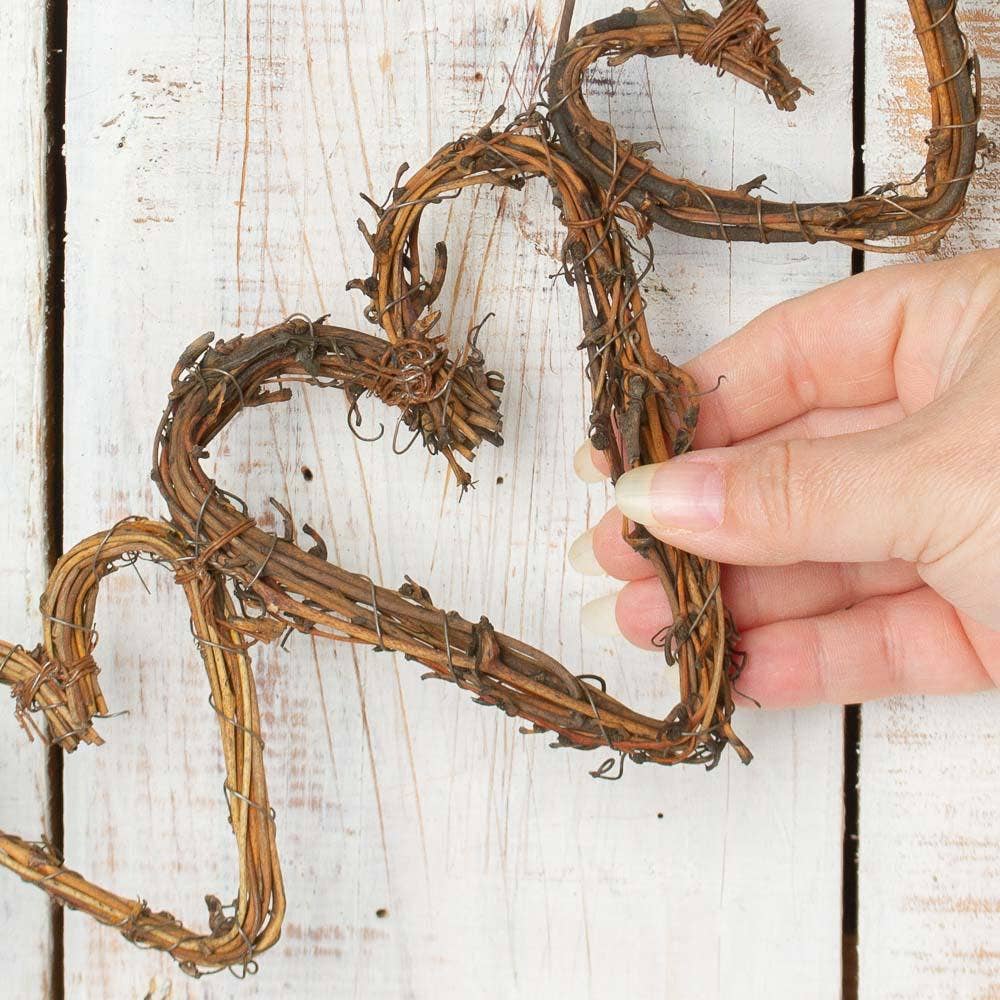Heart Grapevine Twig Garland