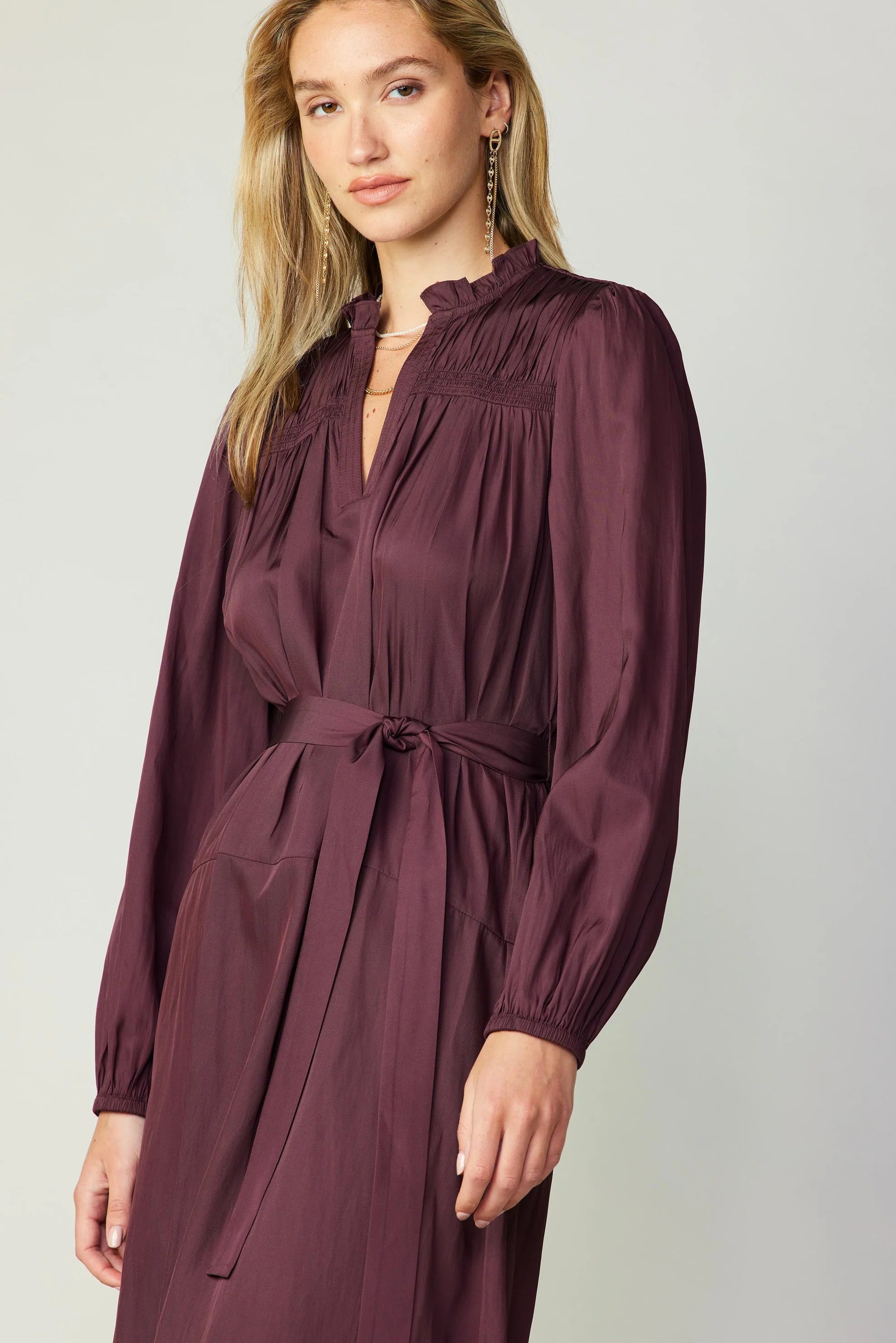 Self Tie Midi Dress