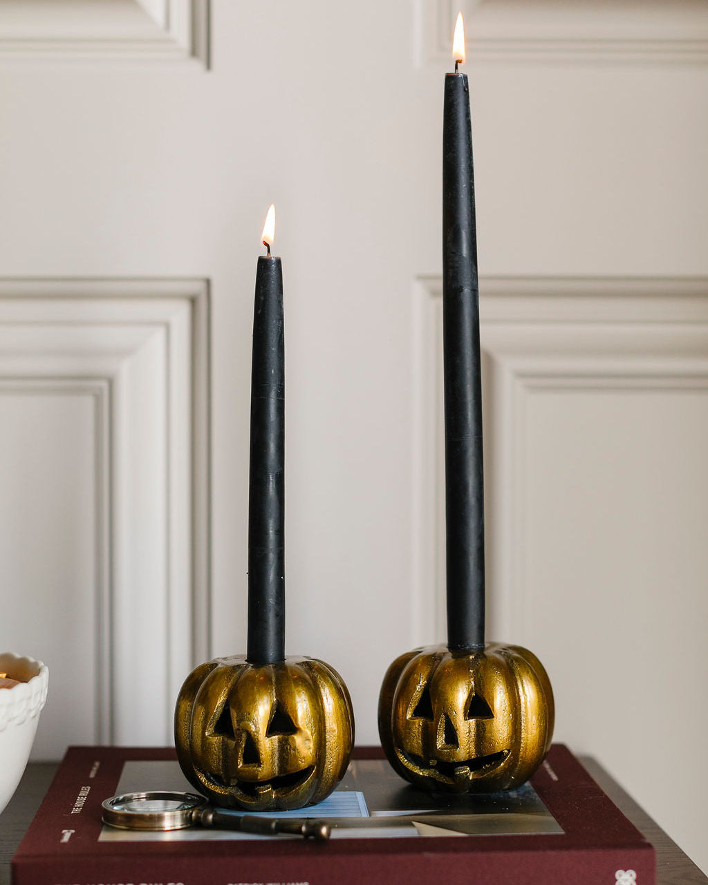 Carved Pumpkin Candleholder