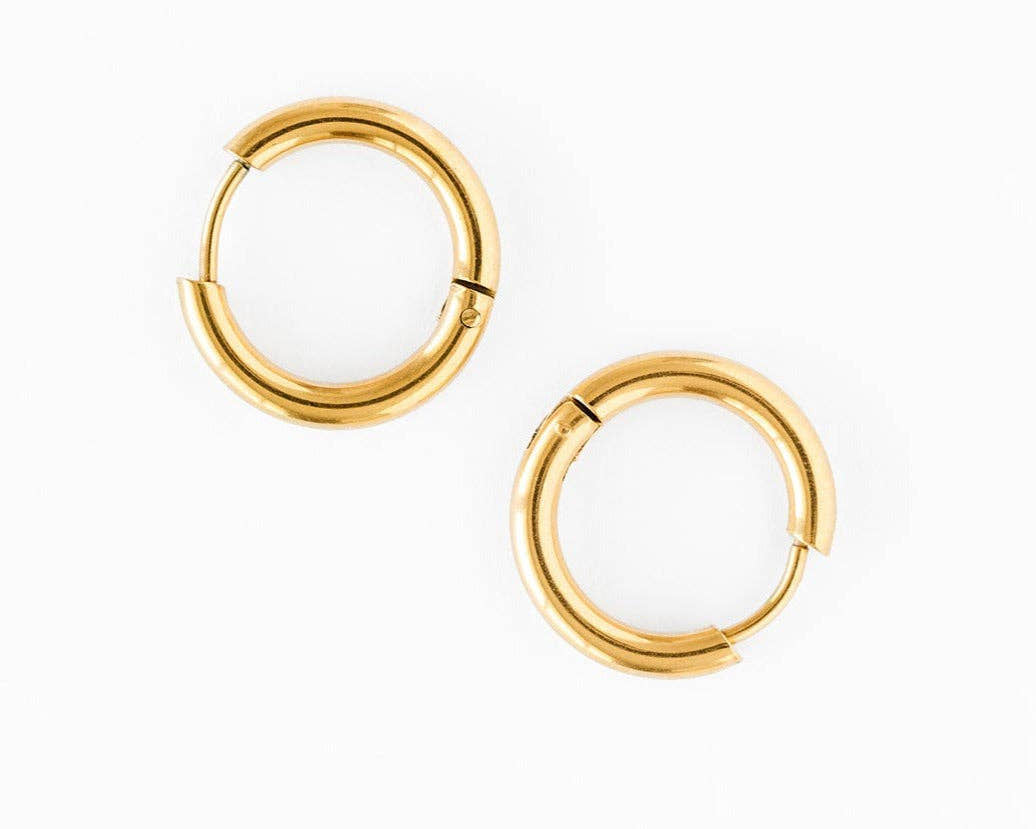 Endless Hoop Stud Earrings