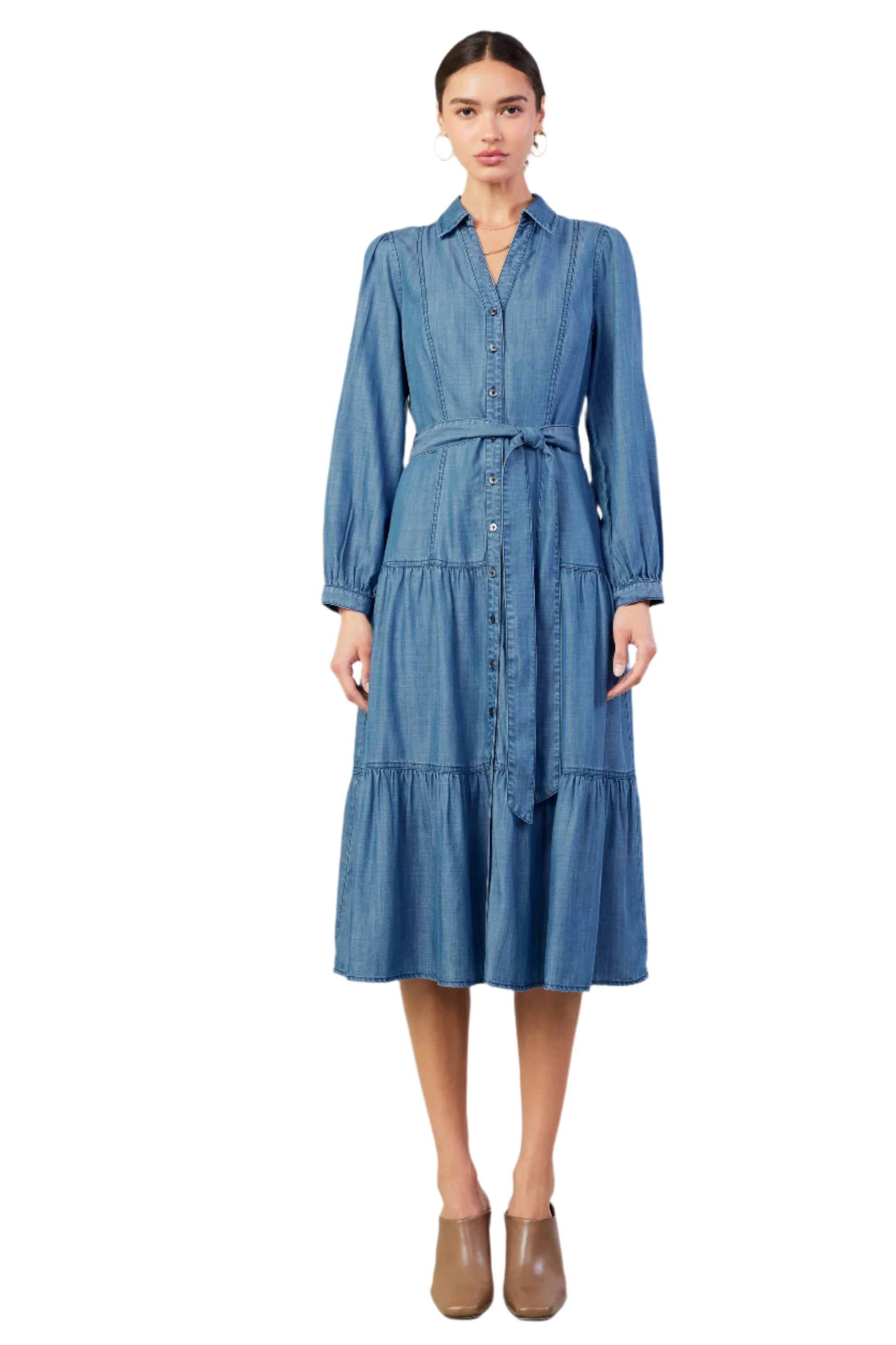 Belted Shirt Dress