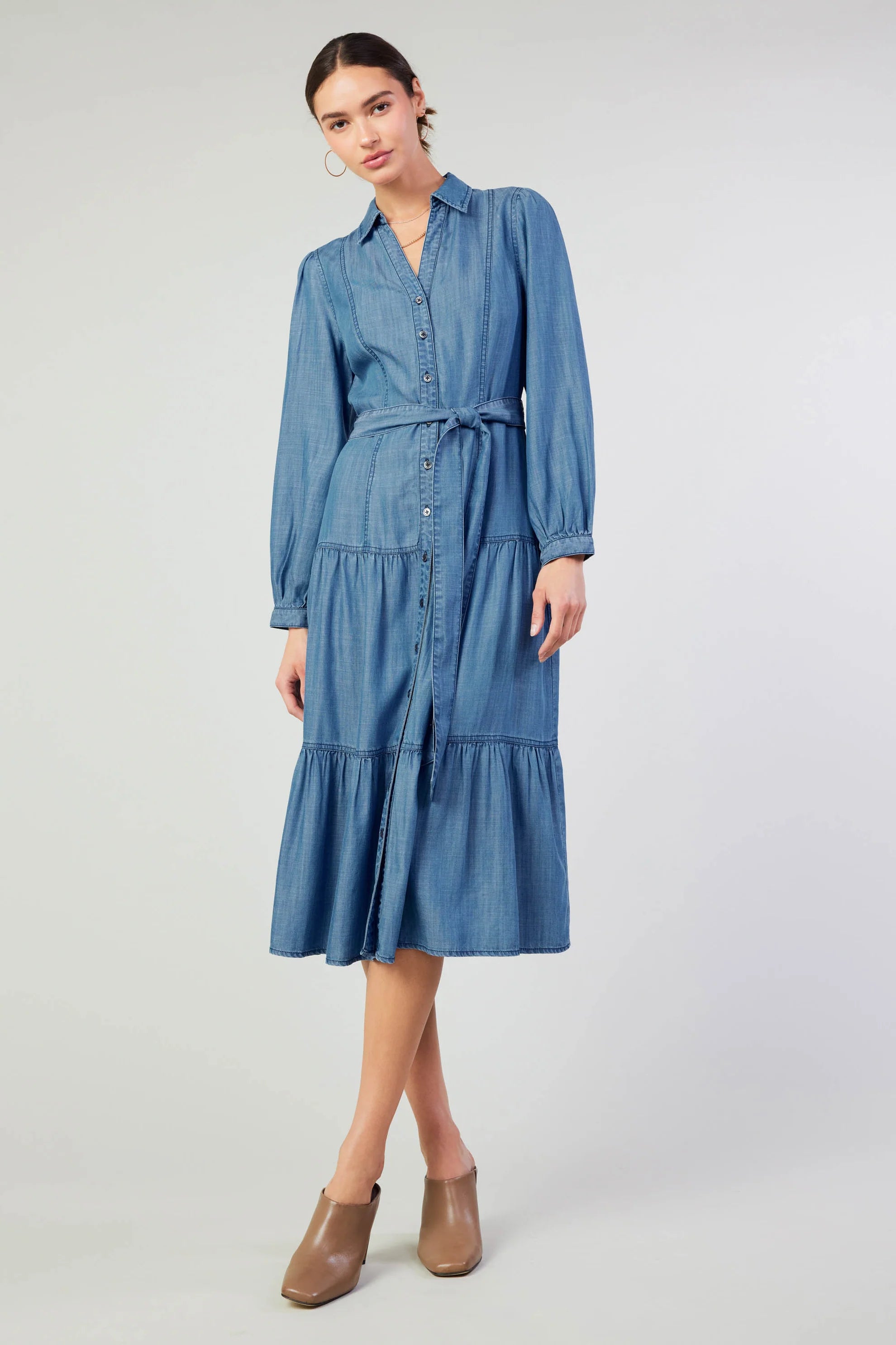 Belted Shirt Dress