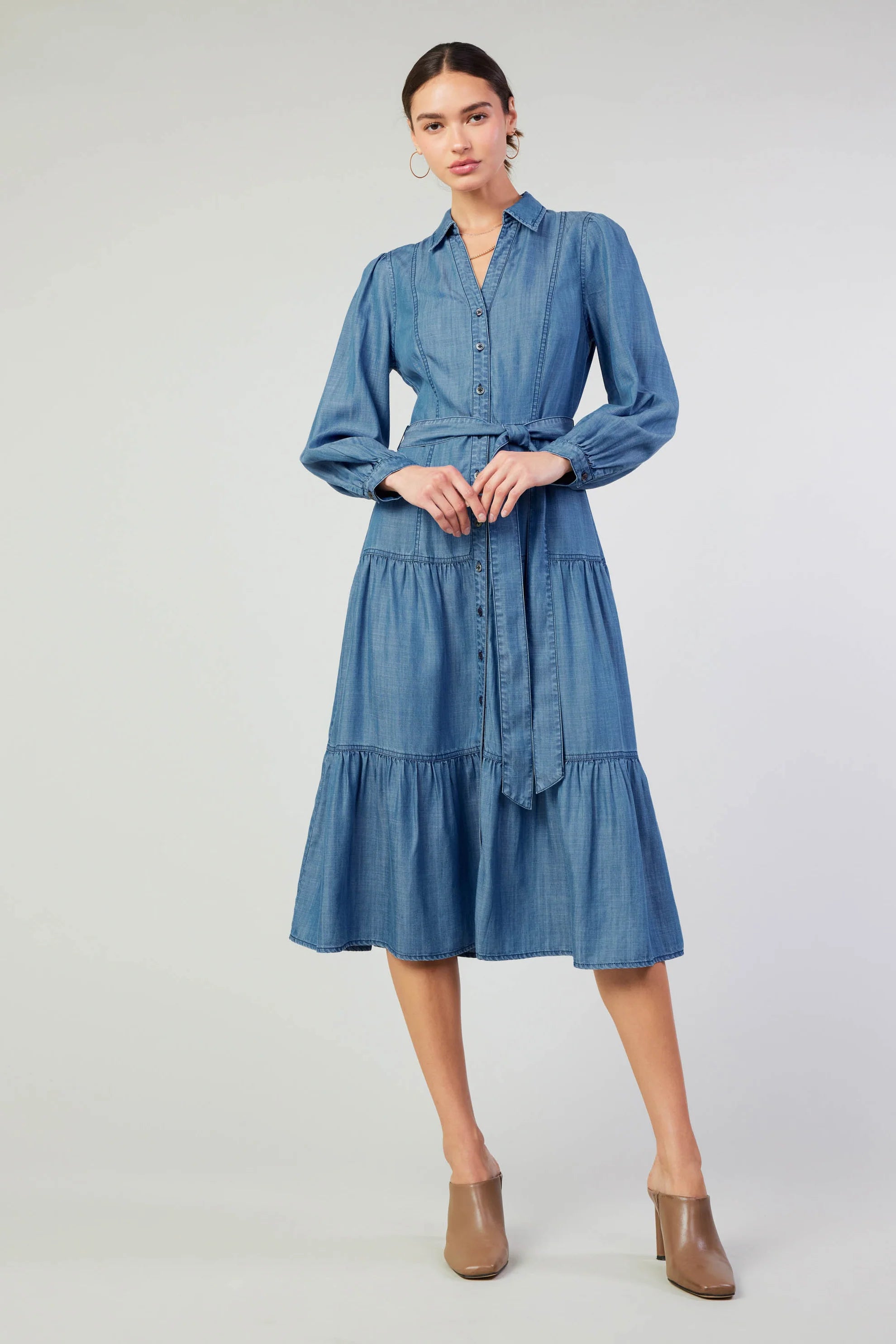 Belted Shirt Dress