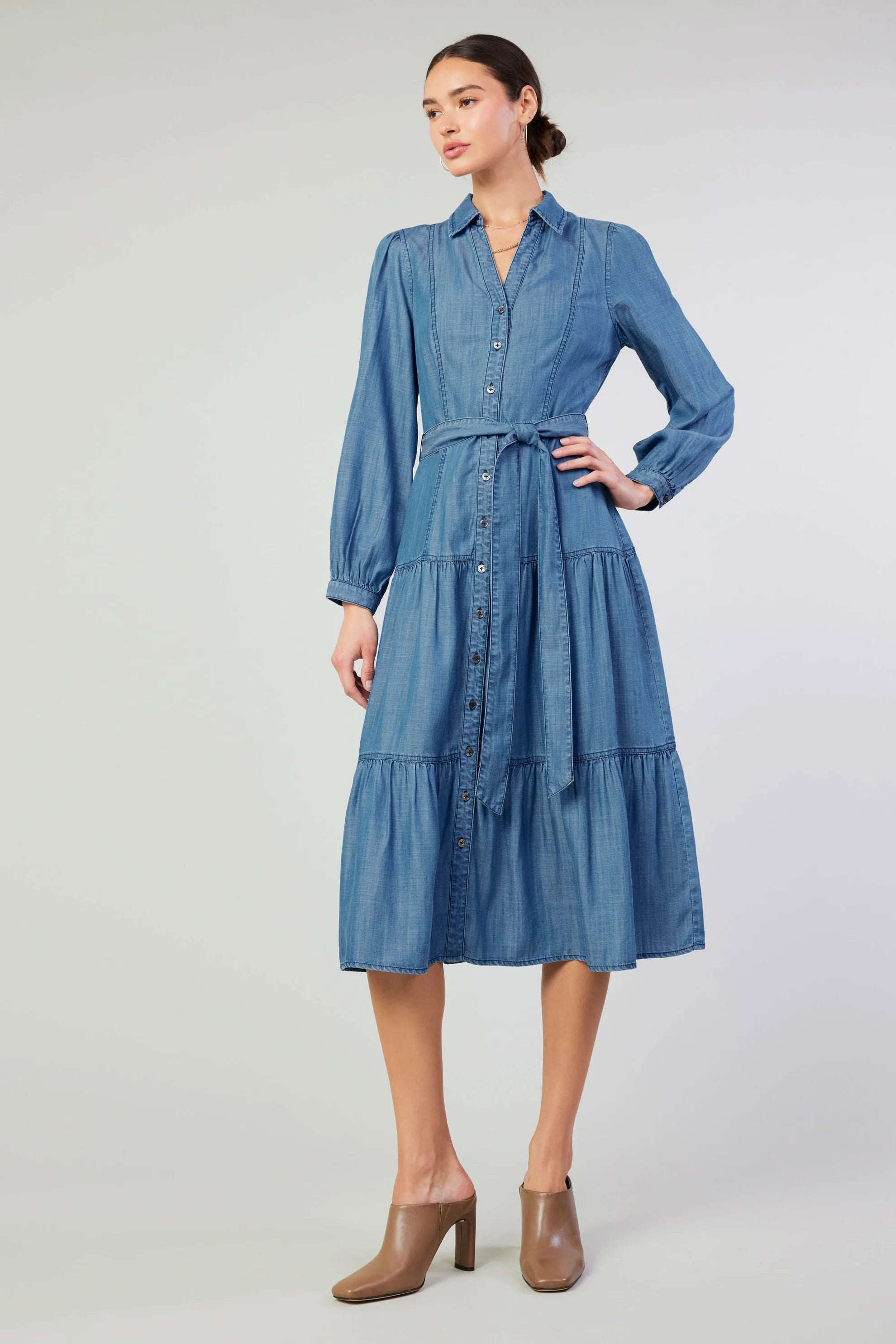 Belted Shirt Dress