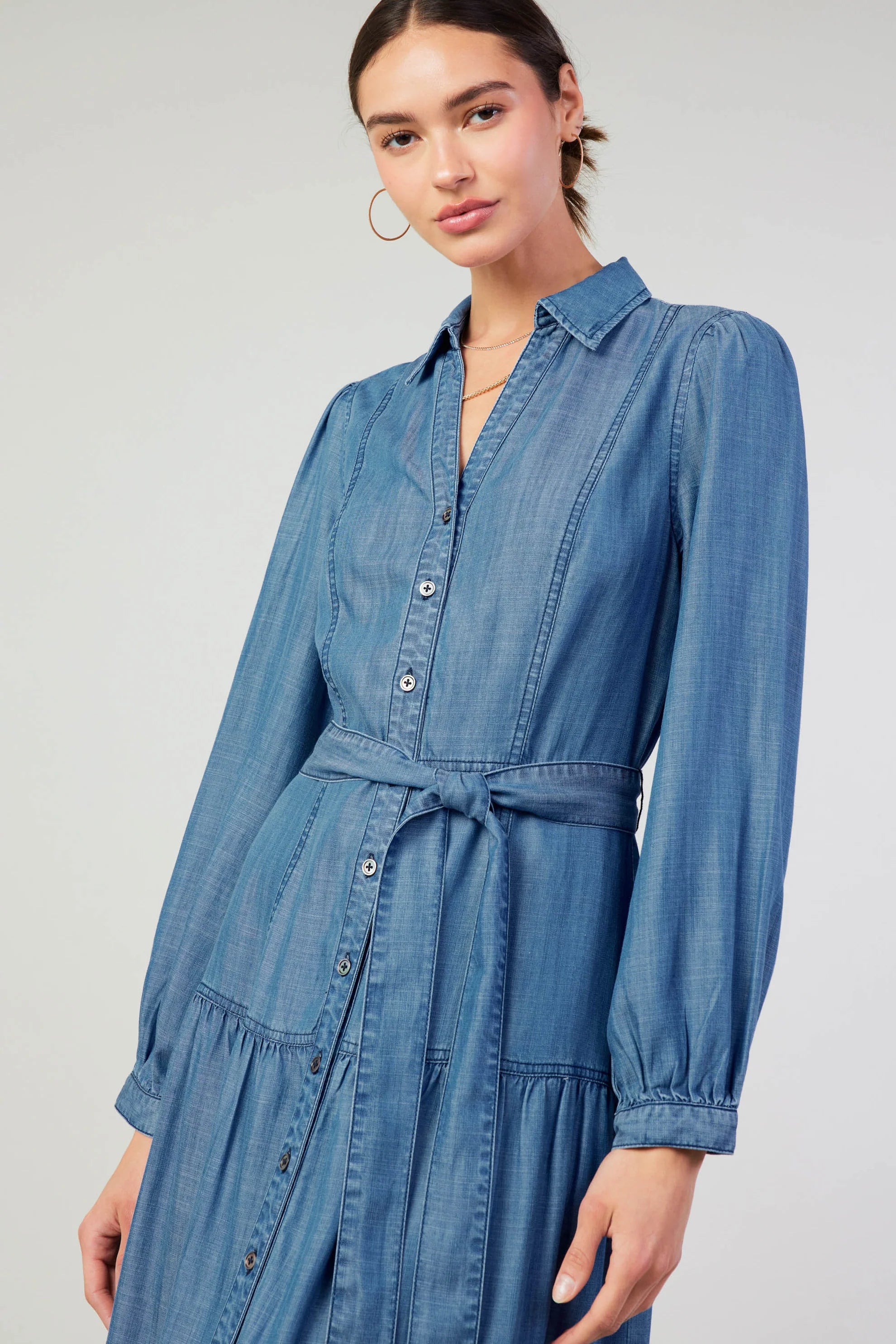 Belted Shirt Dress