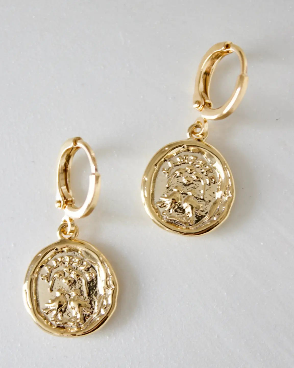 Wax Seal Huggie Earring