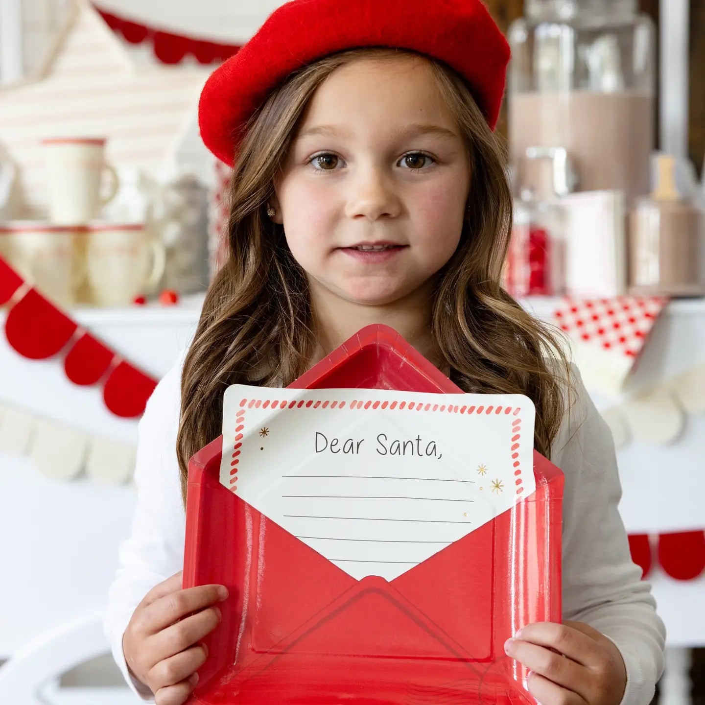 Letter To Santa Shaped Paper Plates