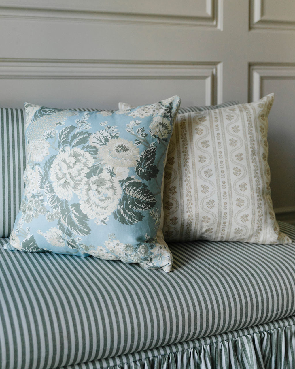 Colette Pillow in Wedgewood | Fern