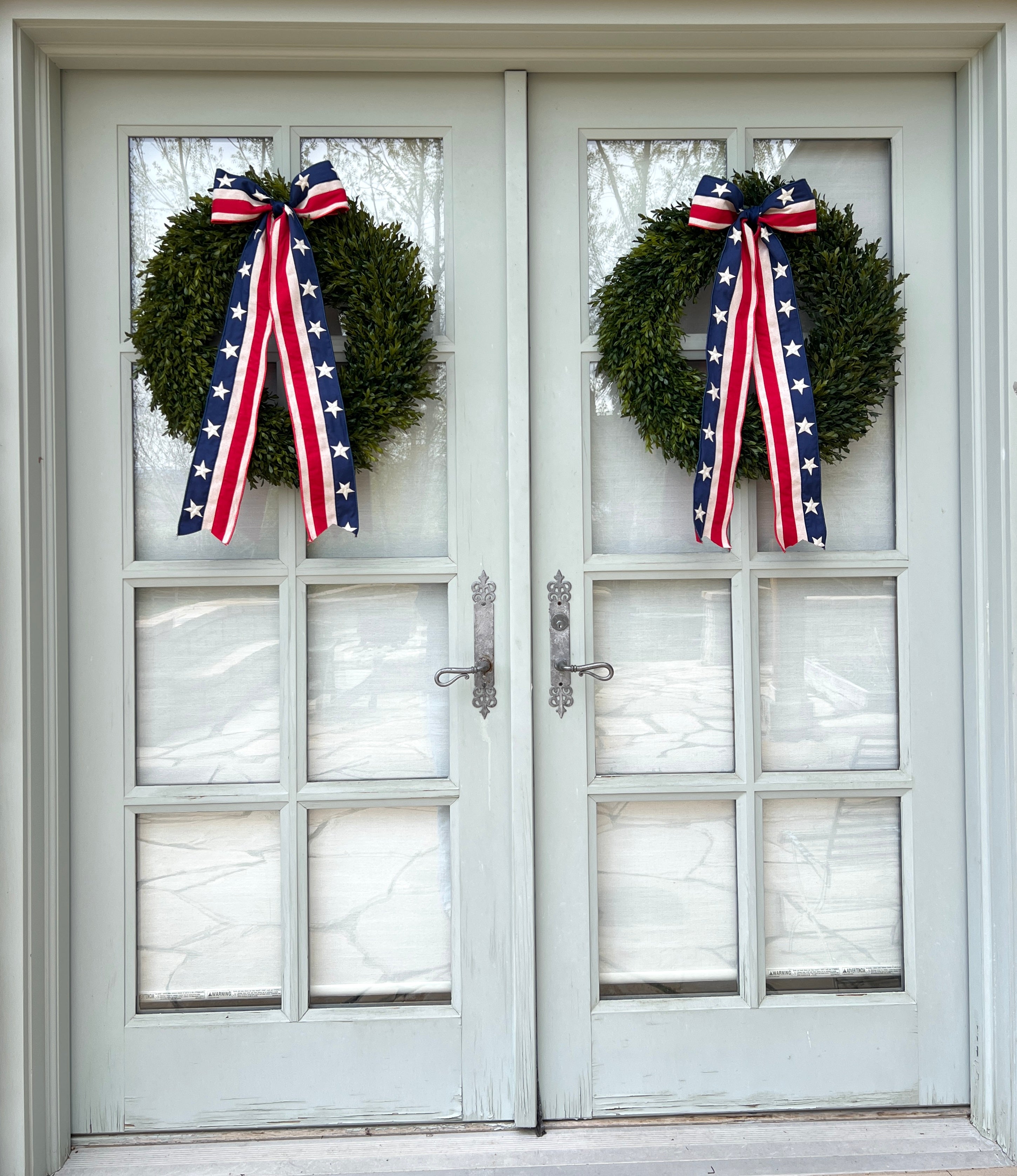 Grand Old Flag Wreath Bow