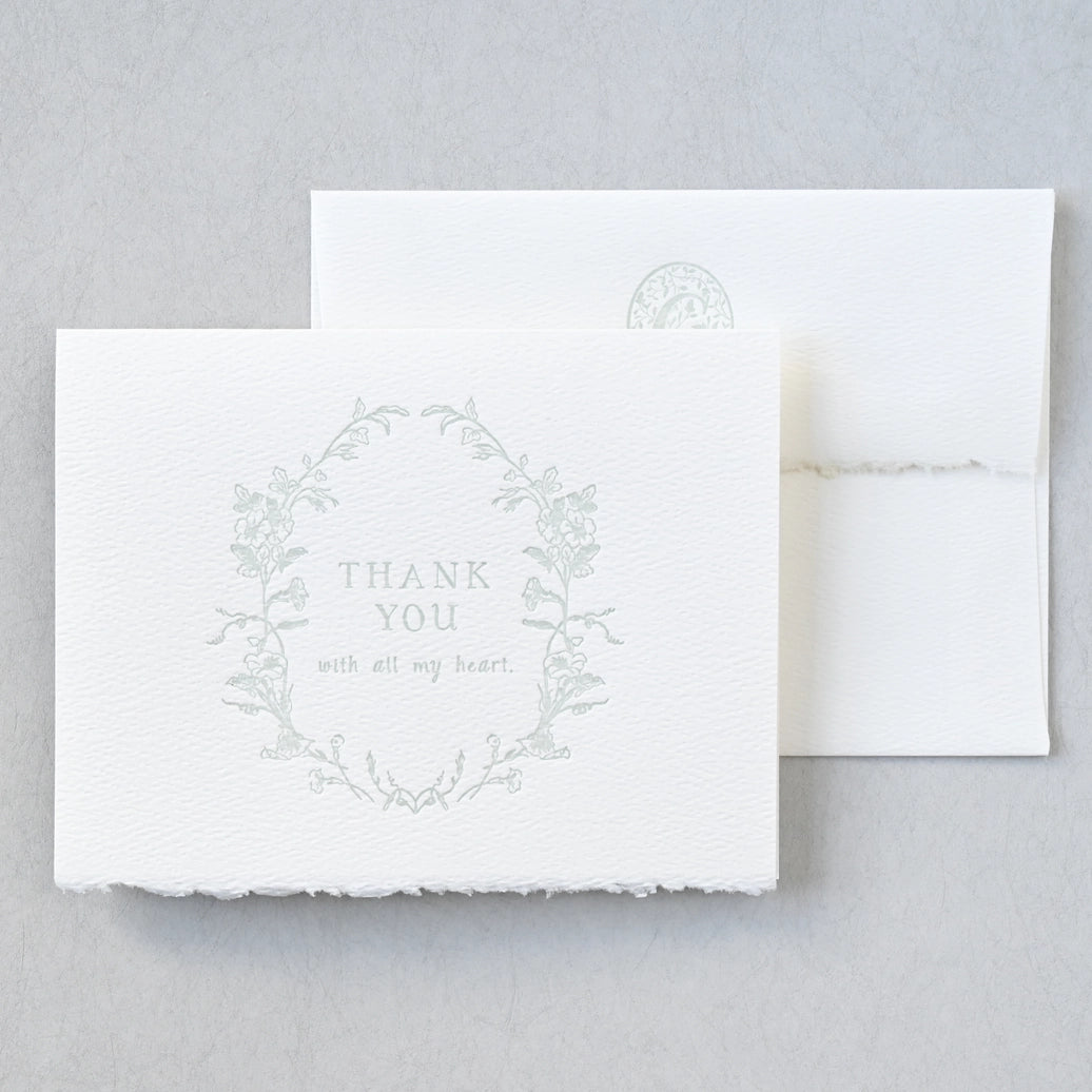 Thank You With All My Heart | Greeting Card